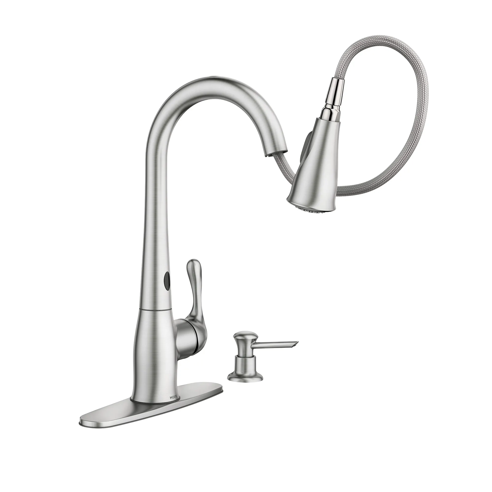 Ridgedale Spot Resist Stainless One-Handle High Arc Pulldown Kitchen Faucet - Image 3