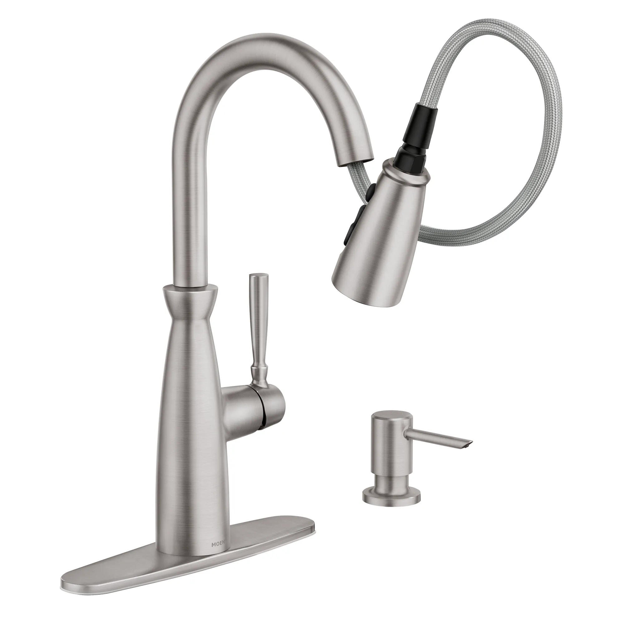 Surie One-handle High Arc Pulldown Kitchen Faucet - Image 2