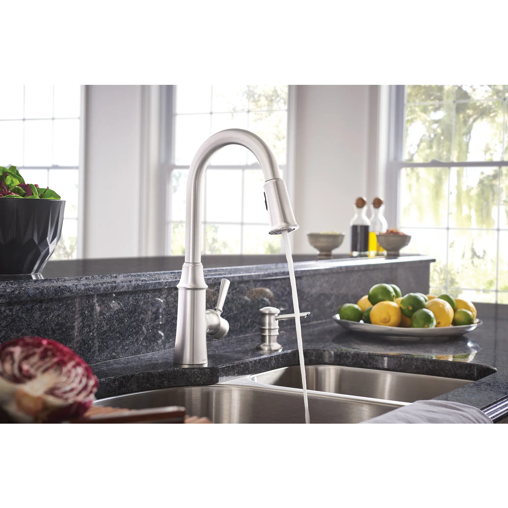 Caris One-handle High Arc Kitchen Faucet - Image 2