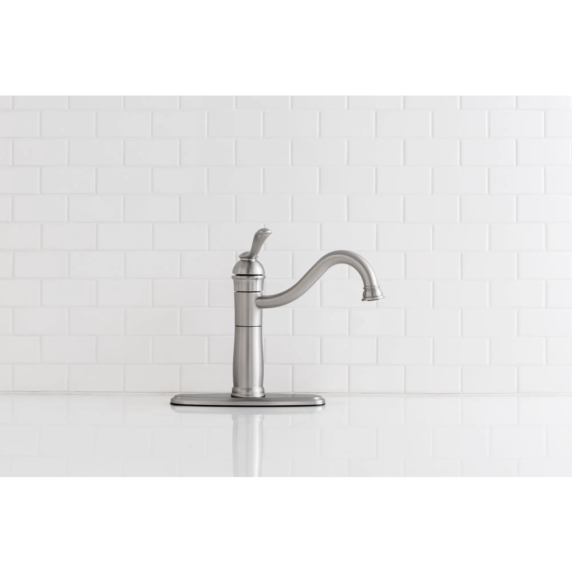 Walden Spot Resist Stainless (MB) One-Handle High Arc Kitchen Faucet