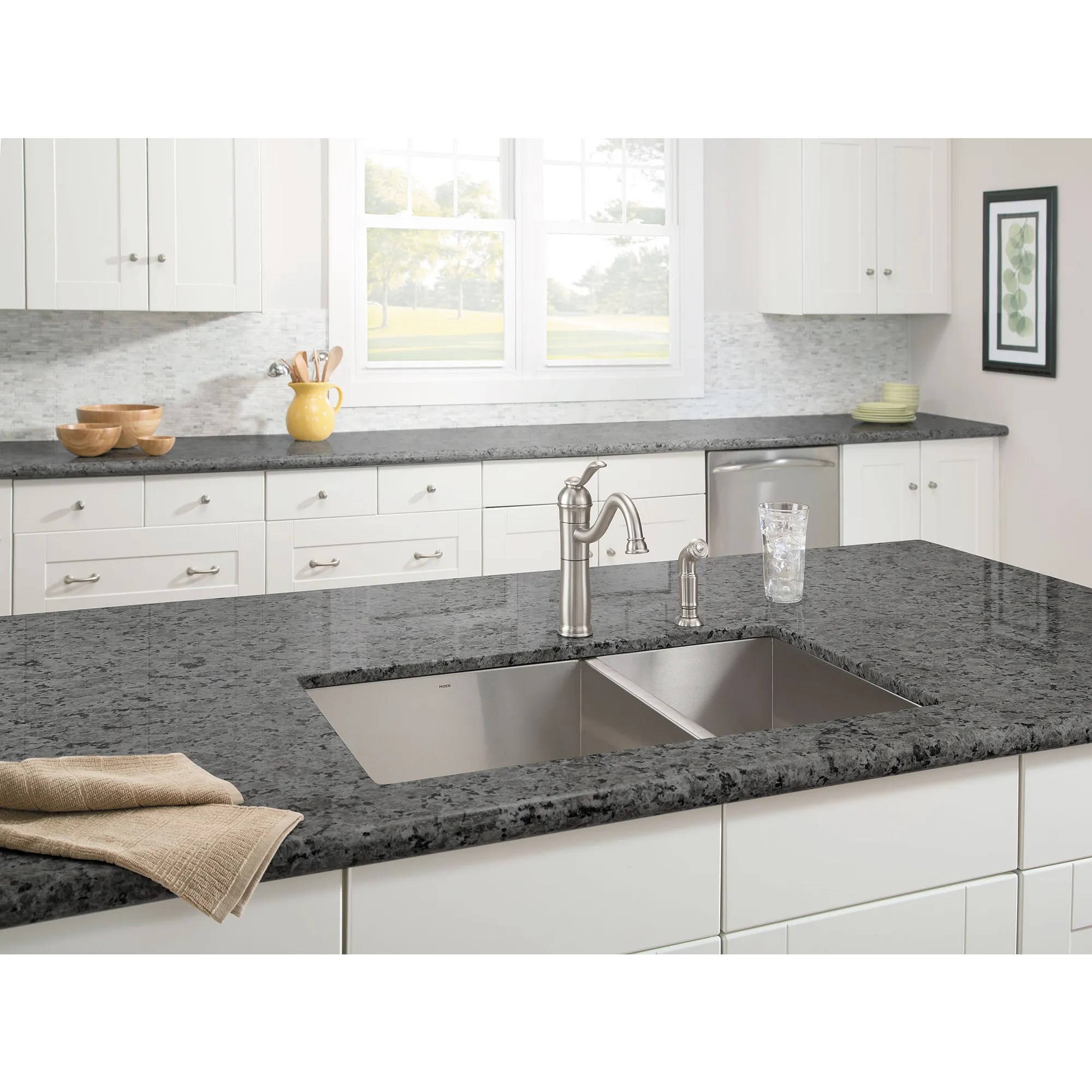 Walden Spot Resist Stainless (MB) One-Handle High Arc Kitchen Faucet - Image 9