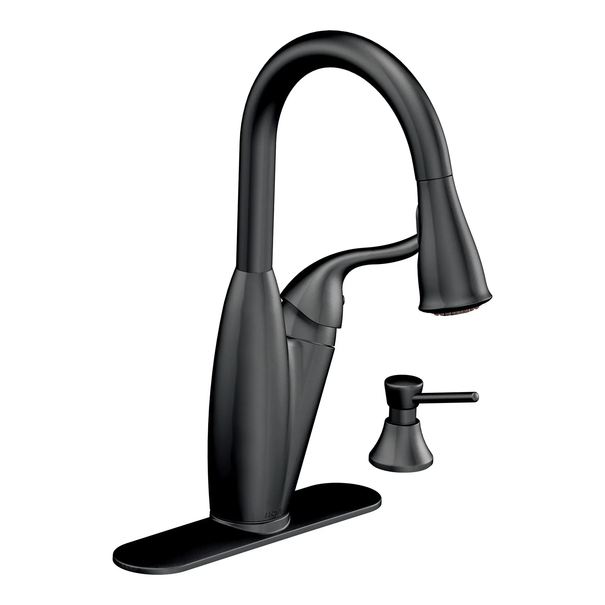 Solidad Chrome one-handle high arc pulldown kitchen faucet