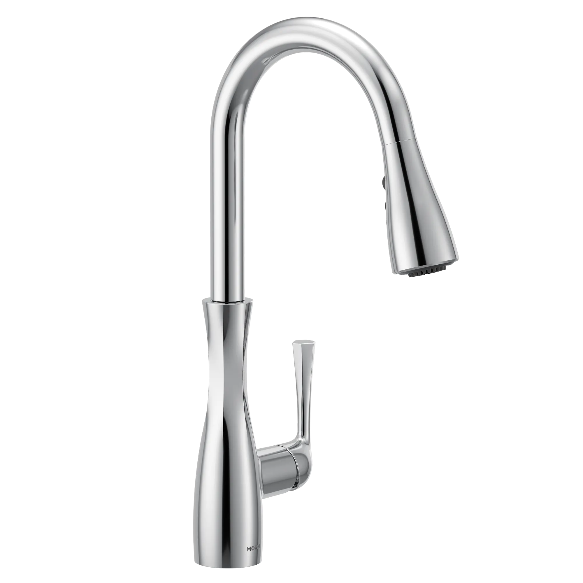 Arlia Chrome one-handle high arc pulldown kitchen faucet - Image 6