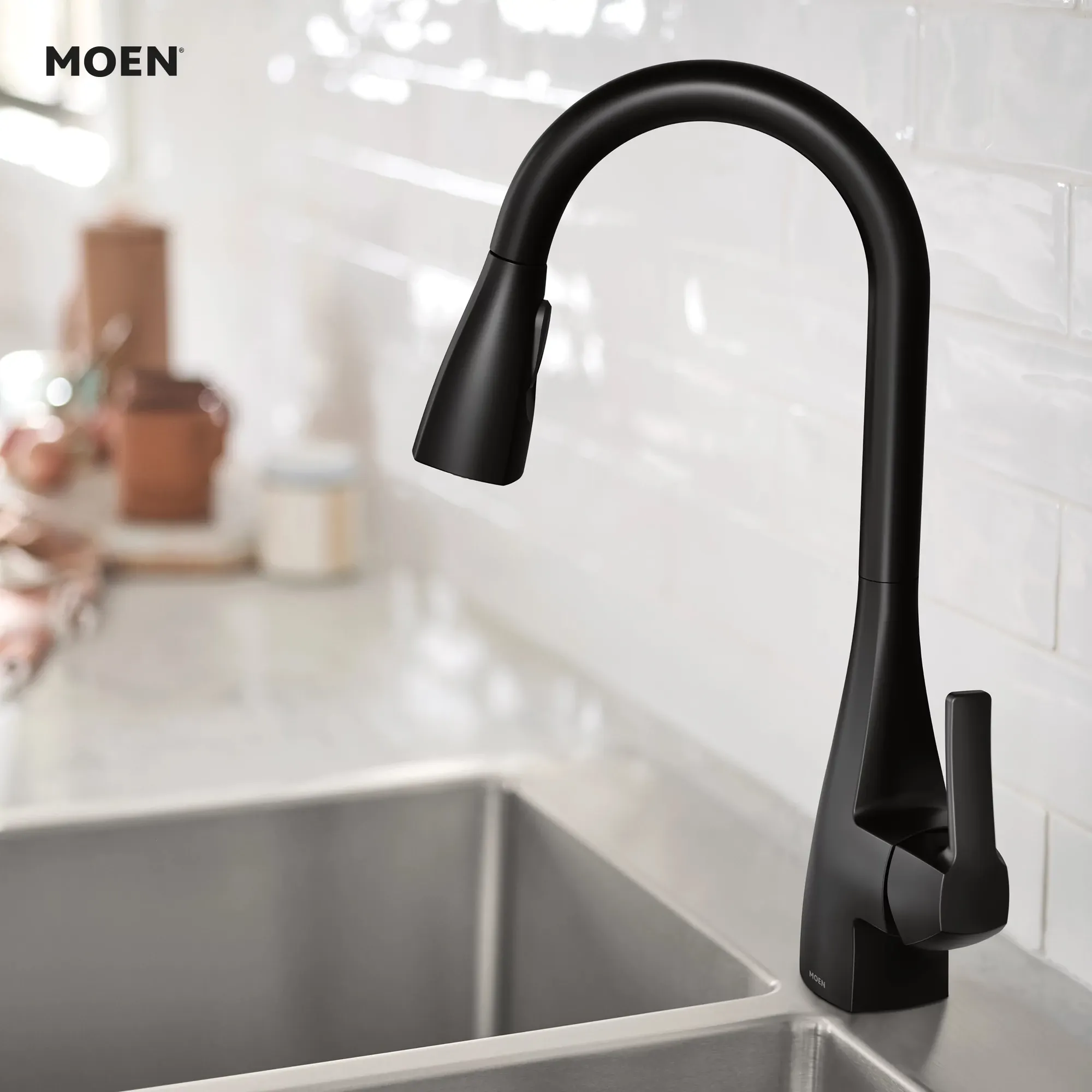 Kiran One-handle High Arc Pulldown Kitchen Faucet - Image 12