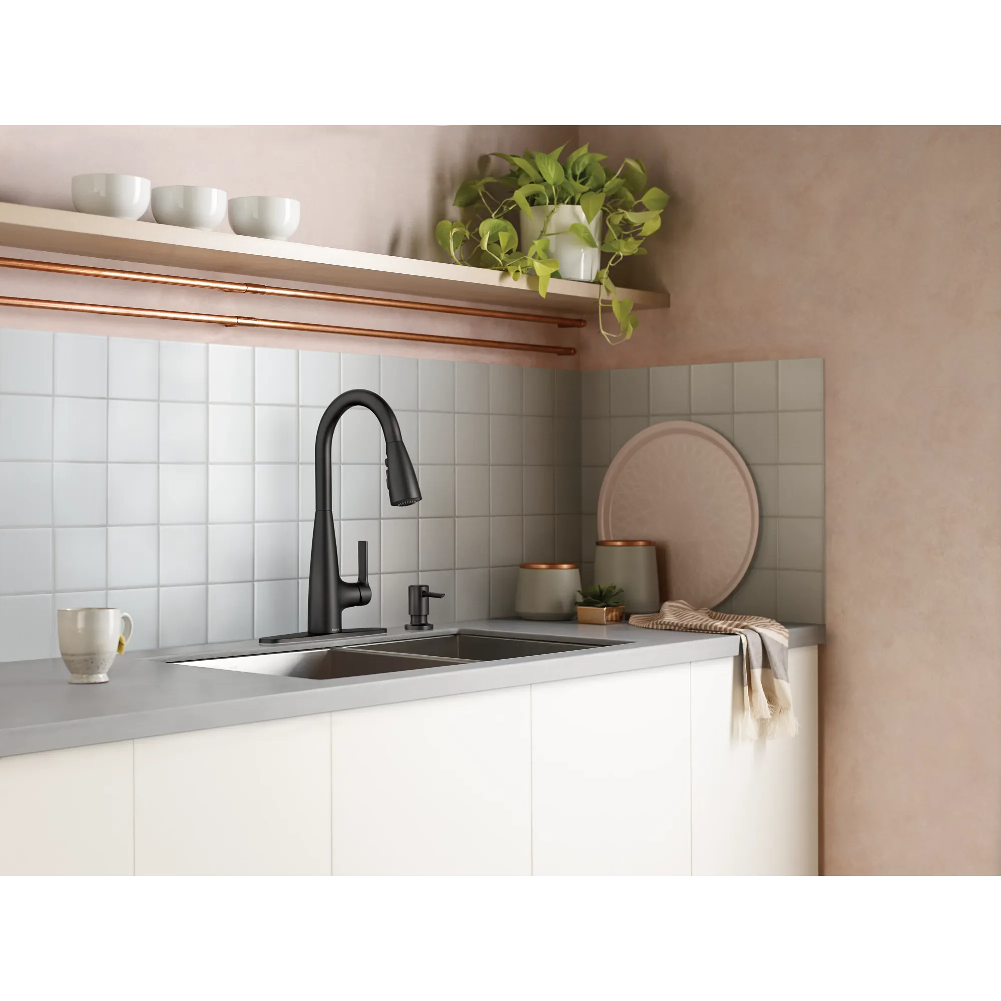 Haelyn One-Handle High Arc Pulldown Kitchen Faucet - Image 20
