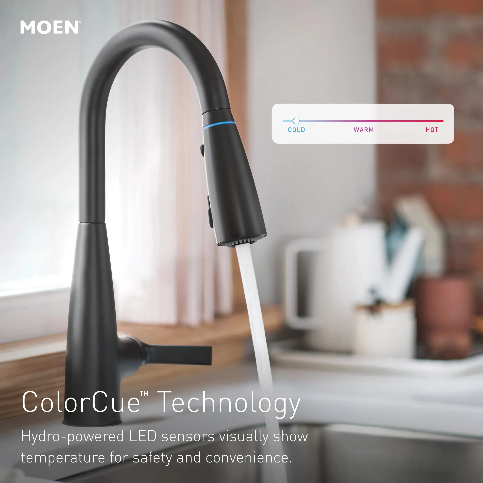 Haelyn One-Handle High Arc Pulldown Kitchen Faucet With ColorCue® - Image 13