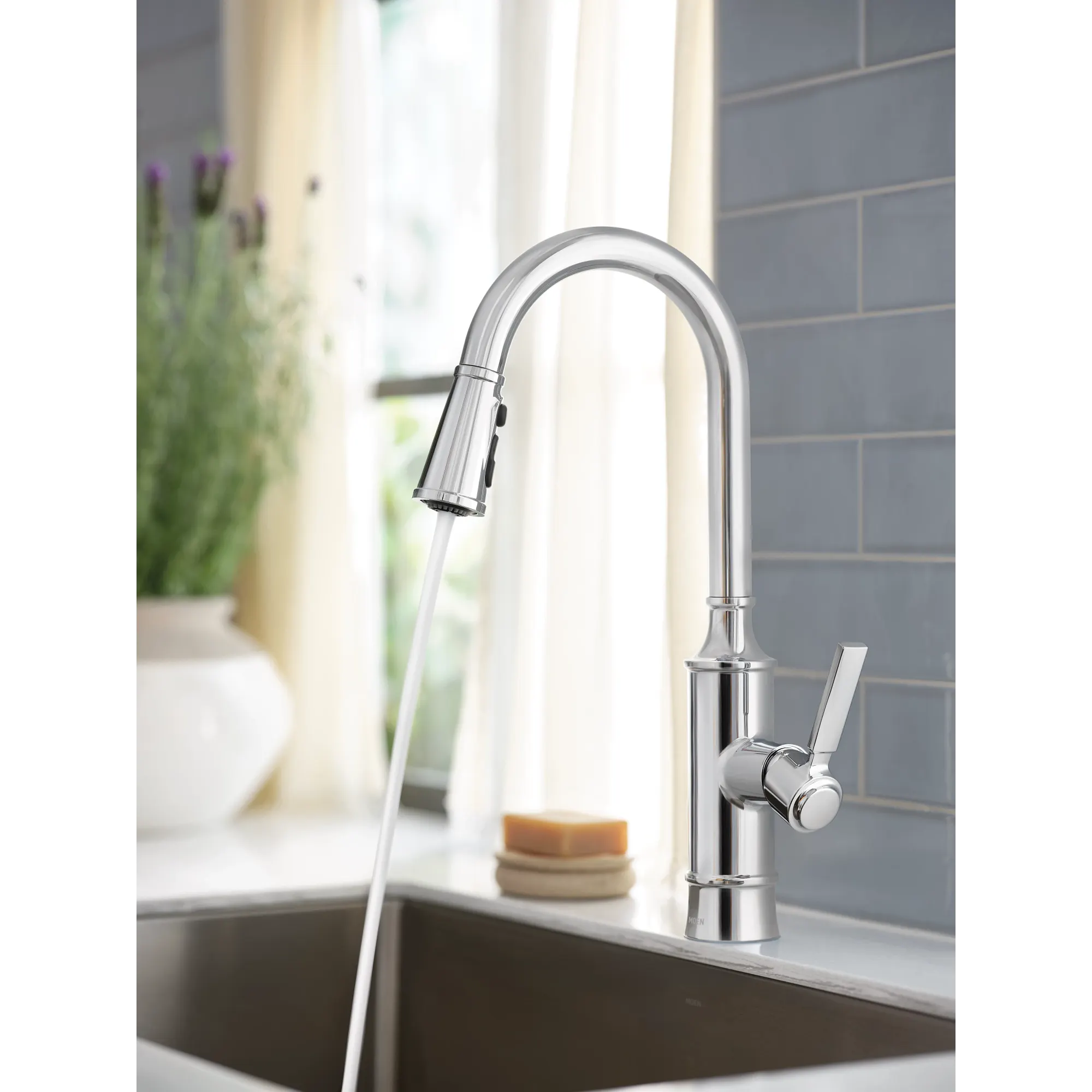 Gilden One-Handle High Arc Pulldown Kitchen Faucet - Image 5