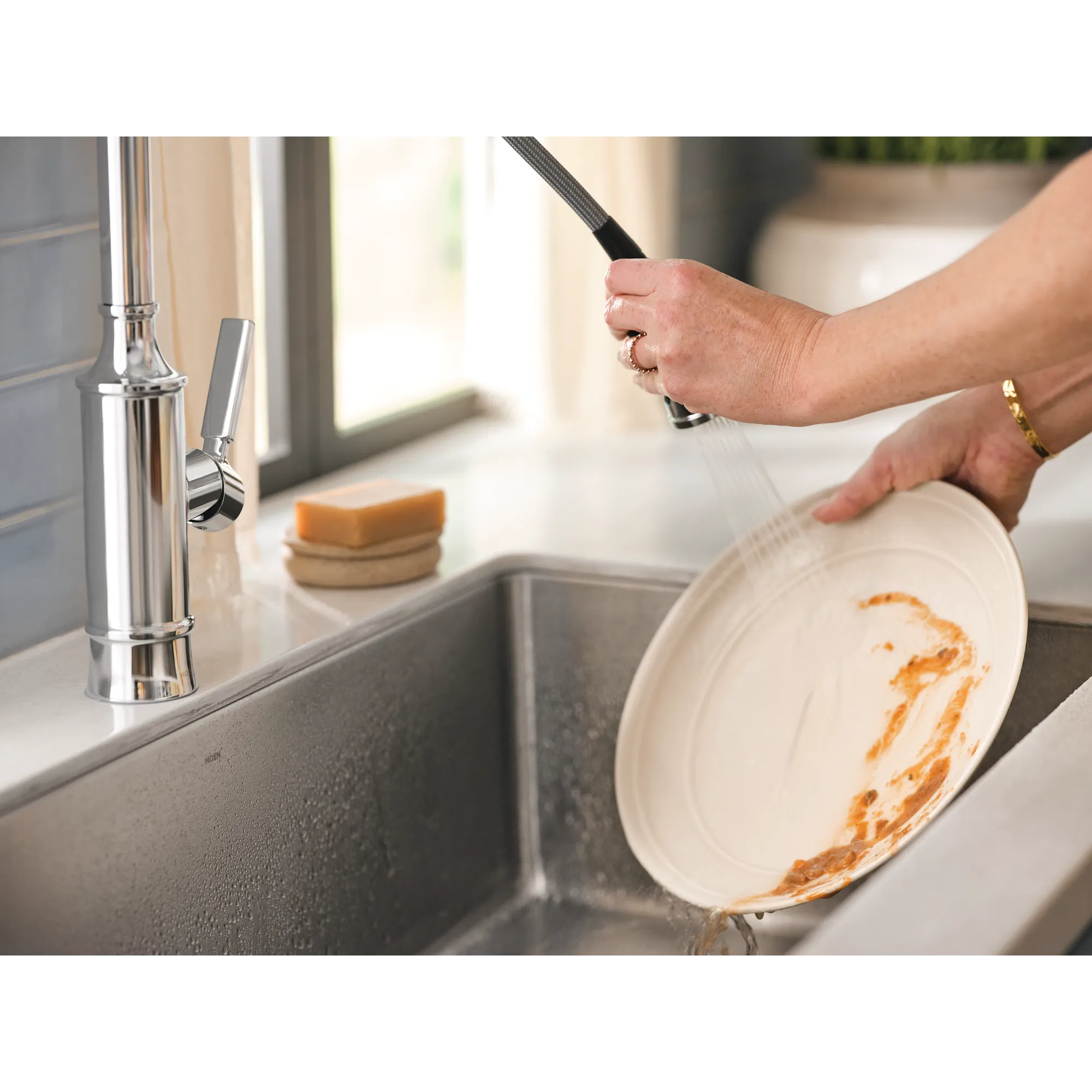 Gilden One-Handle High Arc Pulldown Kitchen Faucet - Image 6