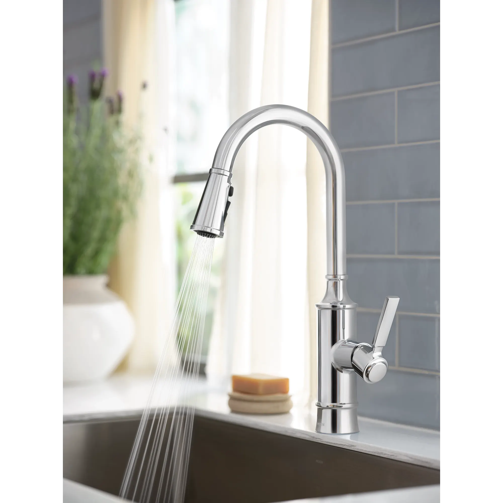 Gilden One-Handle High Arc Pulldown Kitchen Faucet - Image 8