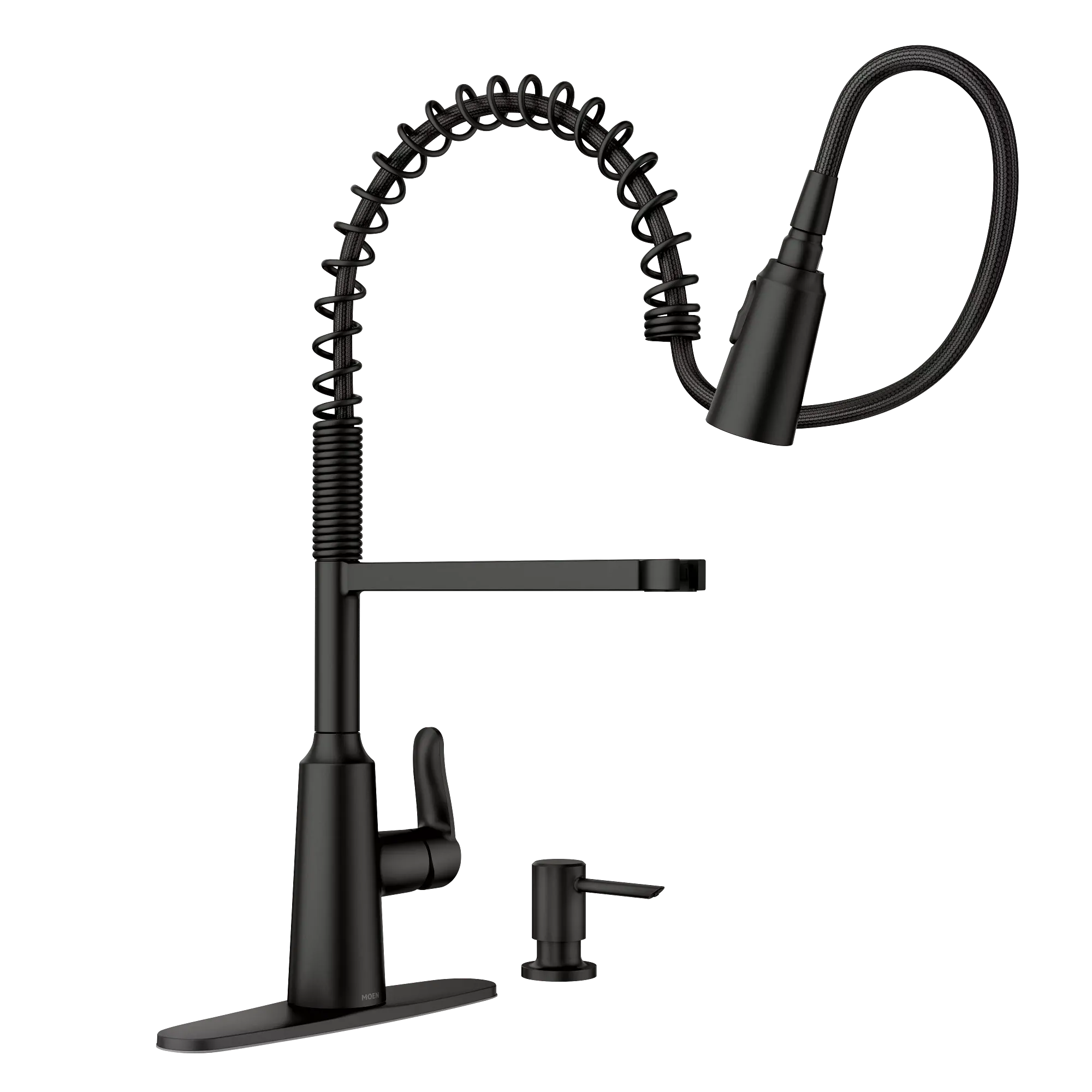 Edwyn One-Handle Pre-Rinse Spring Pulldown Kitchen Faucet - Image 4