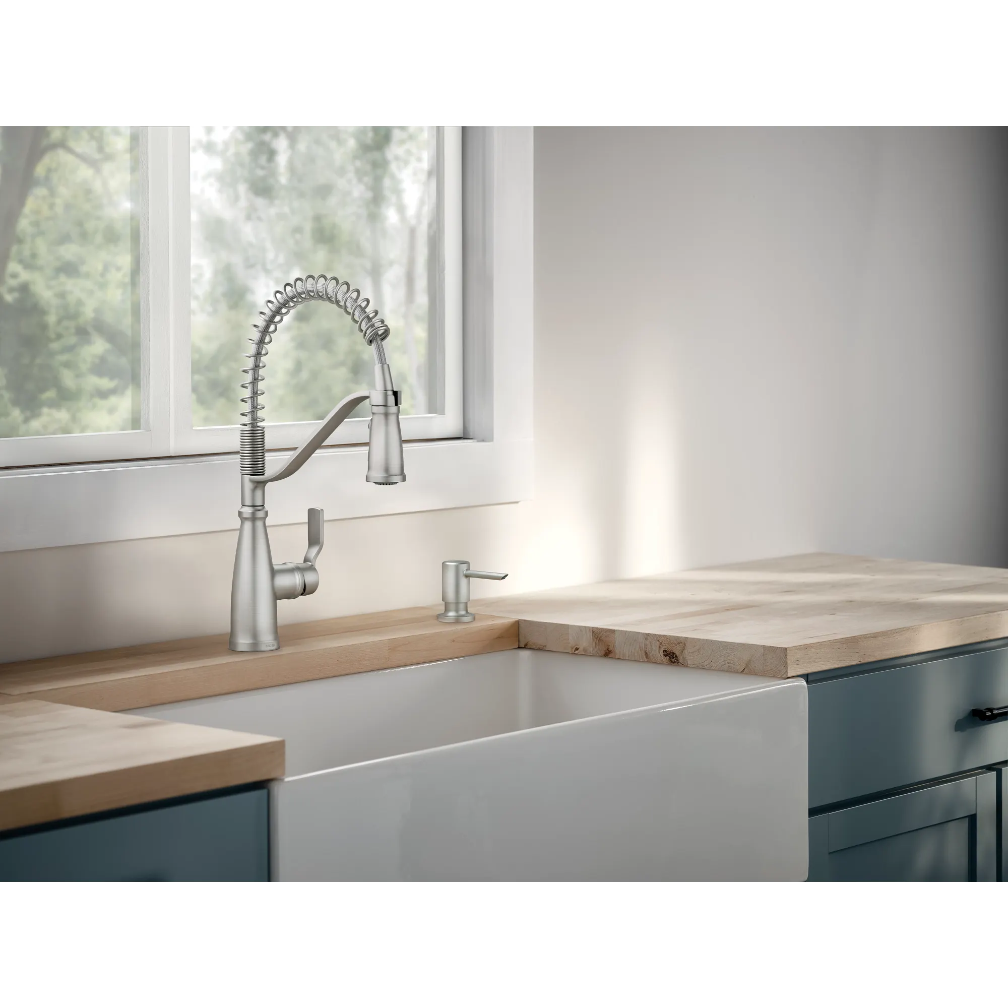 Nolia One-Handle Pre-Rinse Spring Pulldown Kitchen Faucet - Image 34