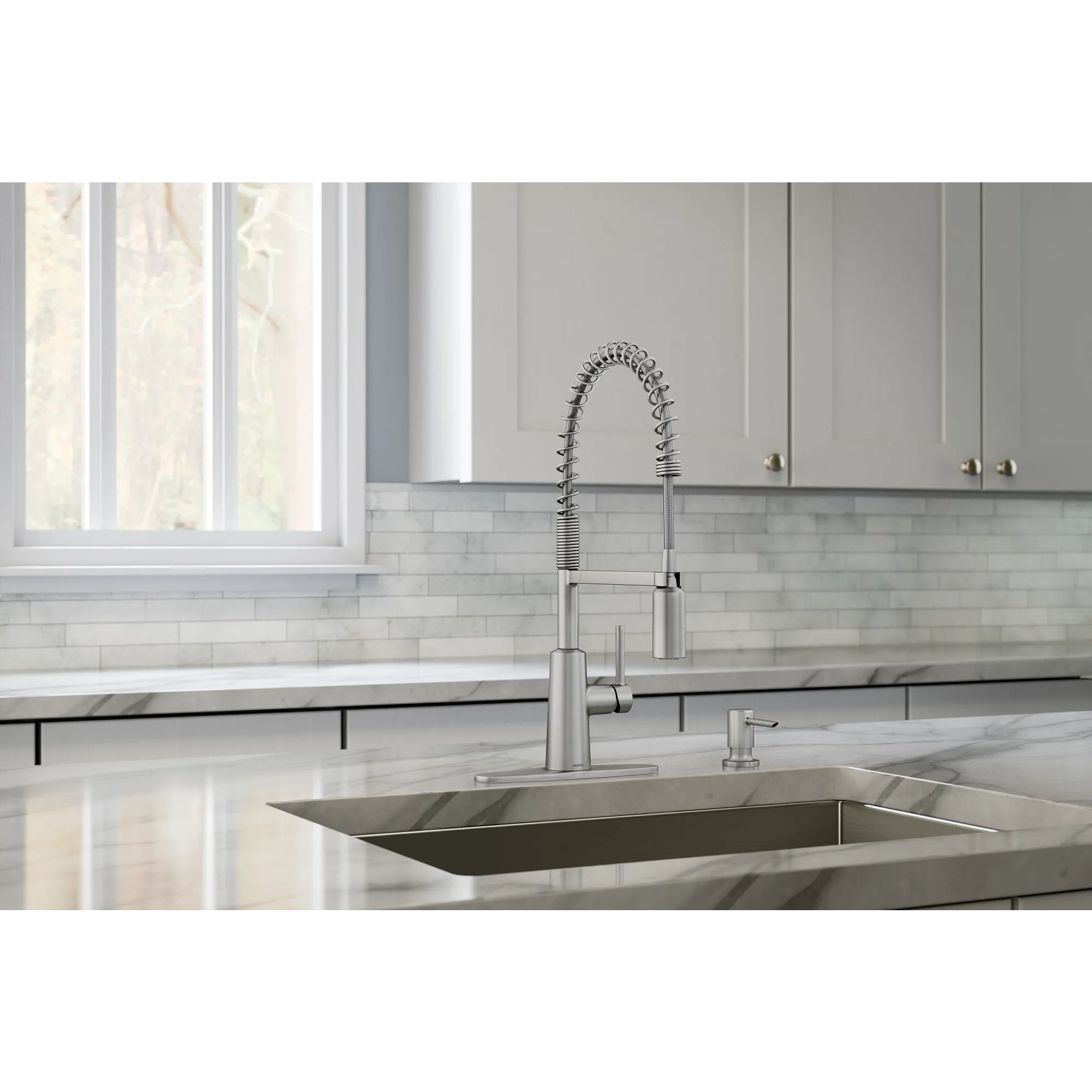 Nori One-Handle Pre-Rinse Spring Pulldown Kitchen Faucet - Image 10