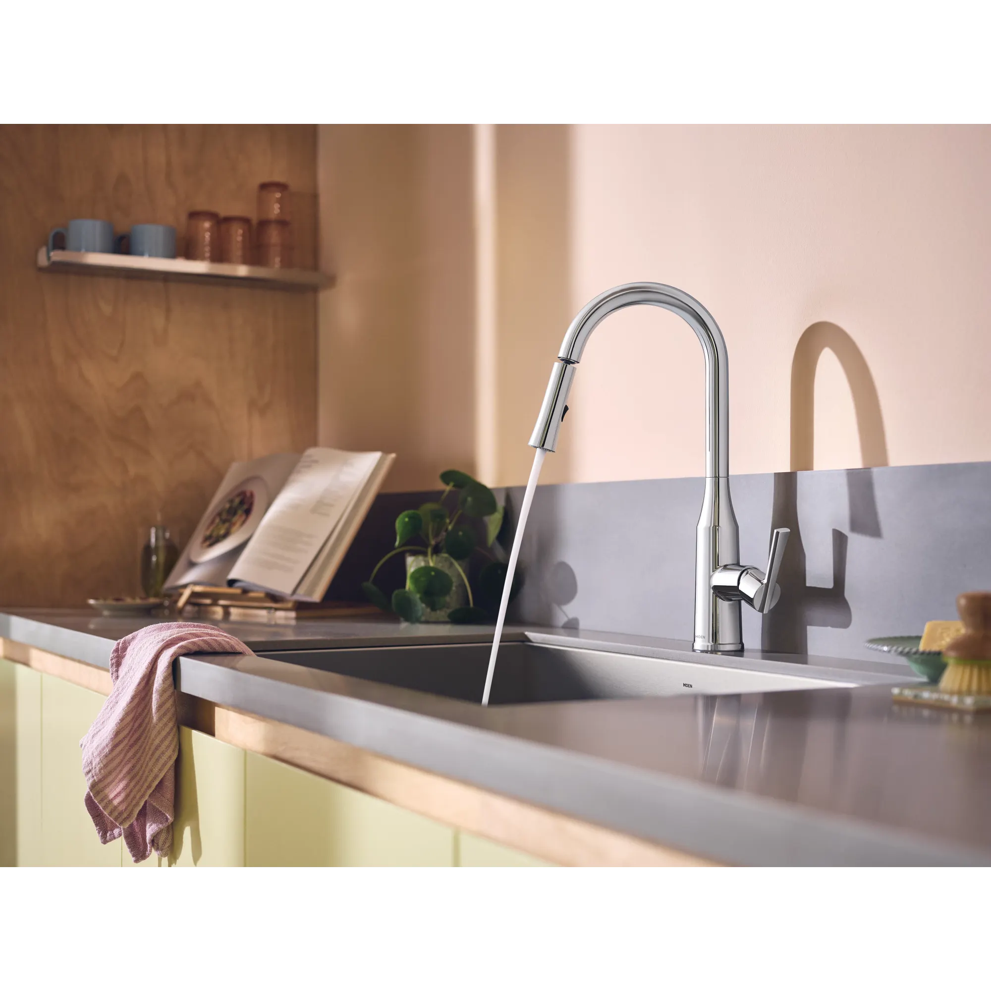 Skiles One-Handle Pulldown Kitchen Faucet with Swivel Control