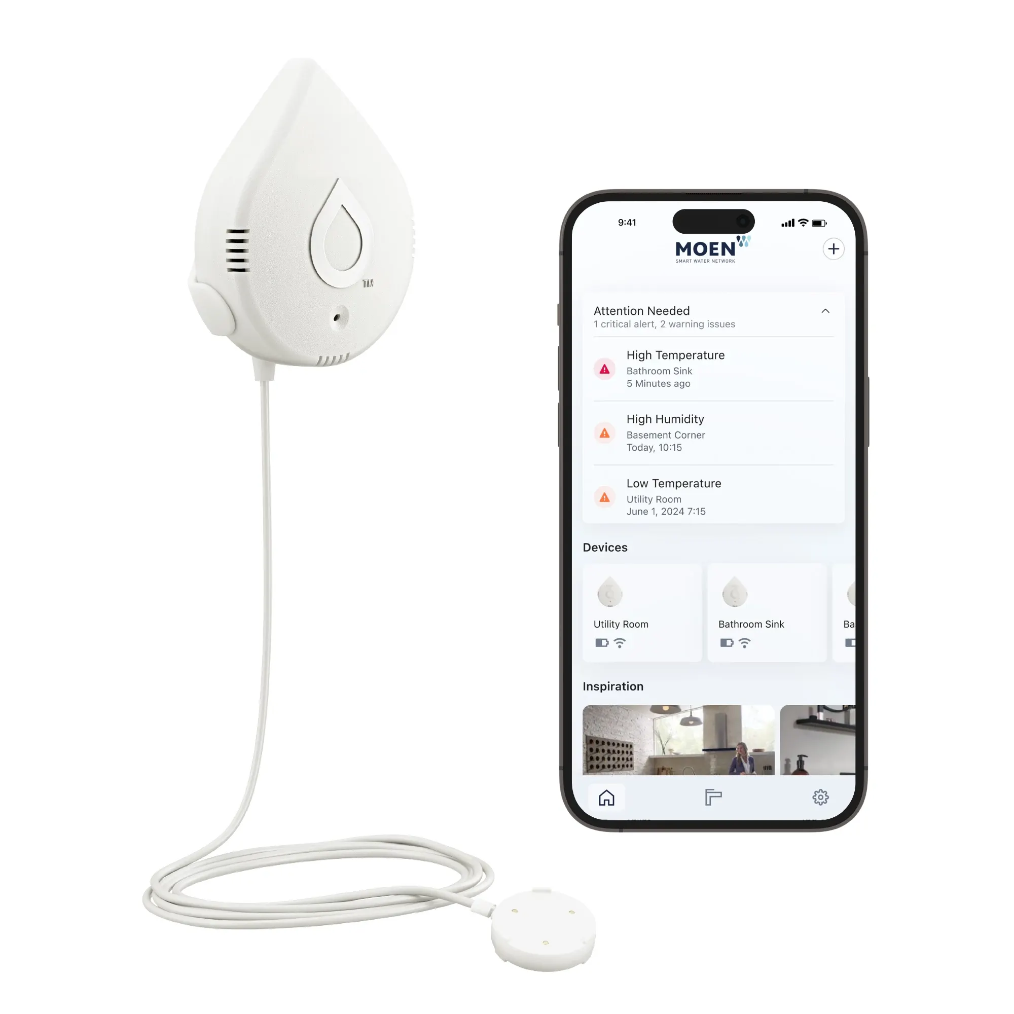 Moen Smart Leak Detector, 3 Pack - Image 13