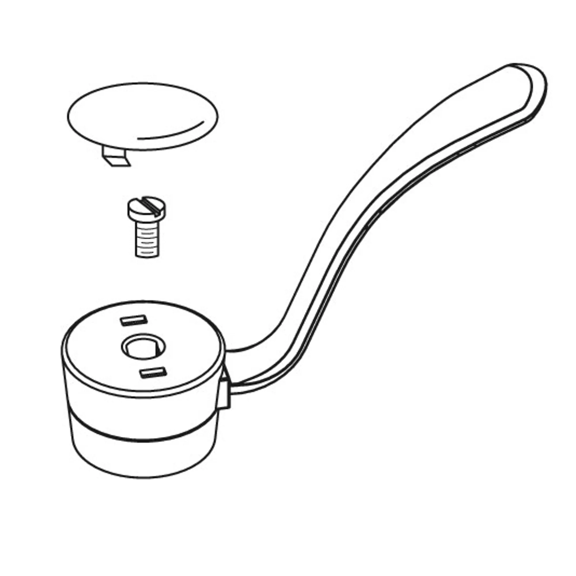 Commercial Lever Handle Kit, One-Handle Kitchen, 4"