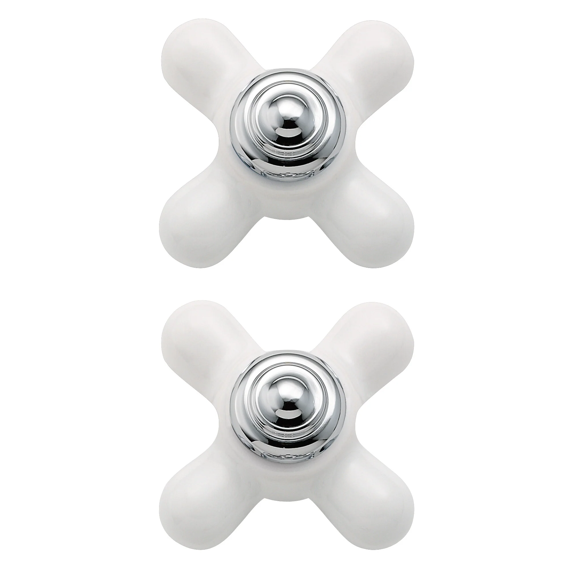 Monticello Porcelain/chrome Replacement Handle Knob Insert