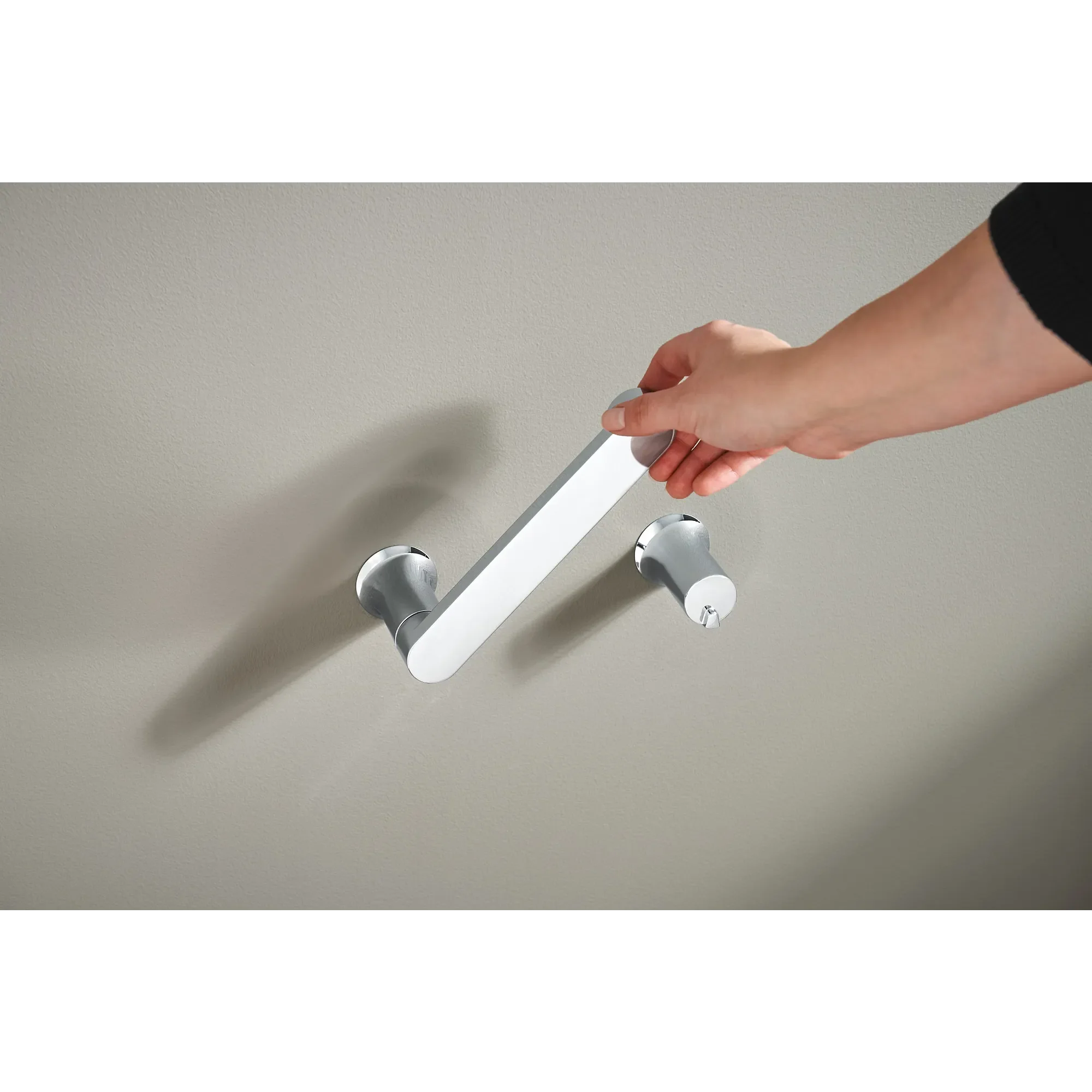 Genta LX Chrome Pivoting Toilet Paper Holder - Image 5