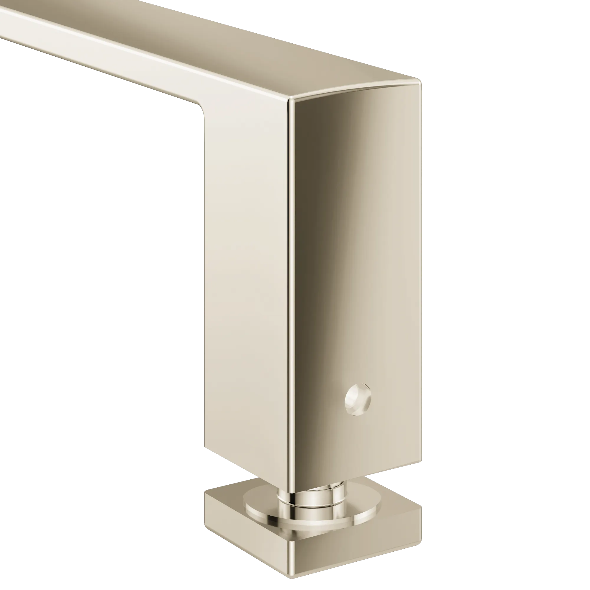 Contemporary Chrome 18" shower door towel bar - Image 6