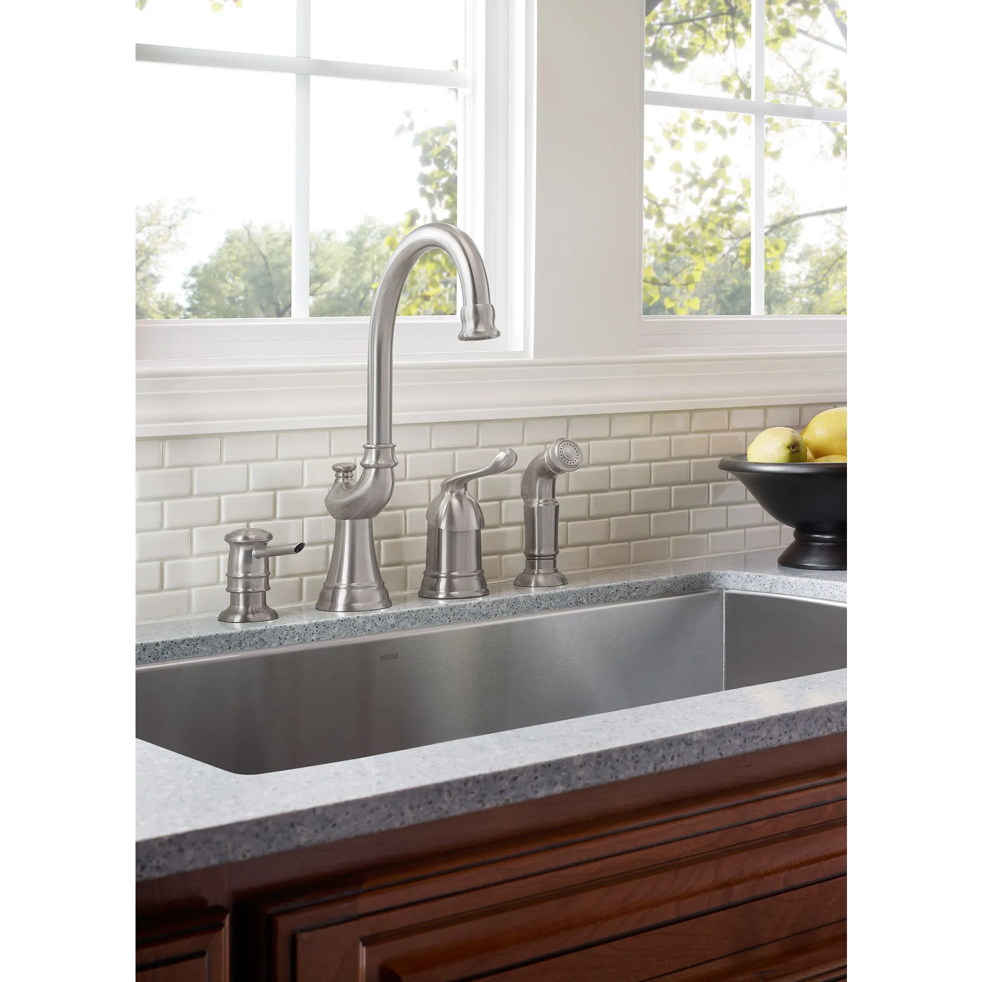 Muirfield Classic stainless one-handle high arc bar faucet - Image 2