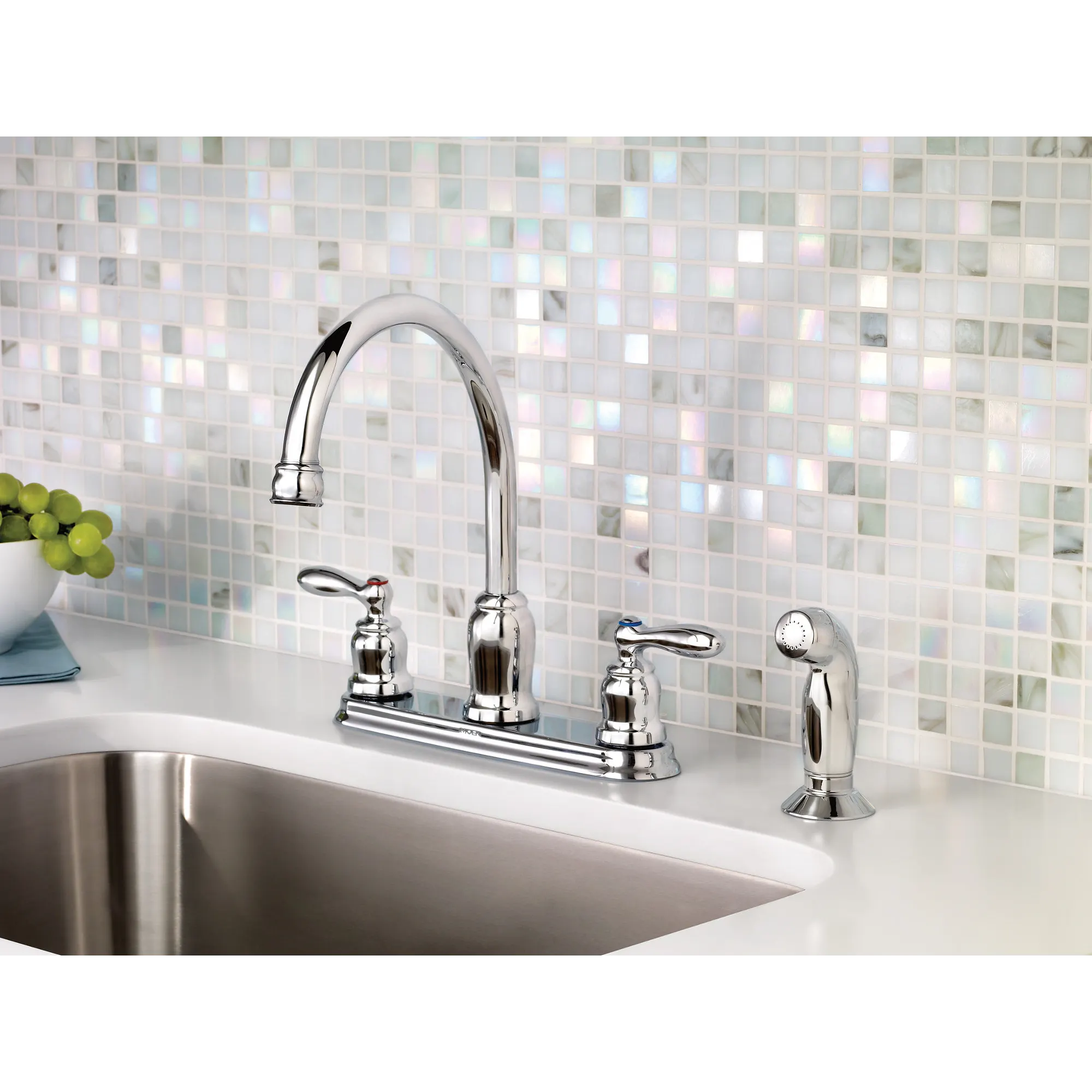 Caldwell Two-handle High Arc Kitchen Faucet