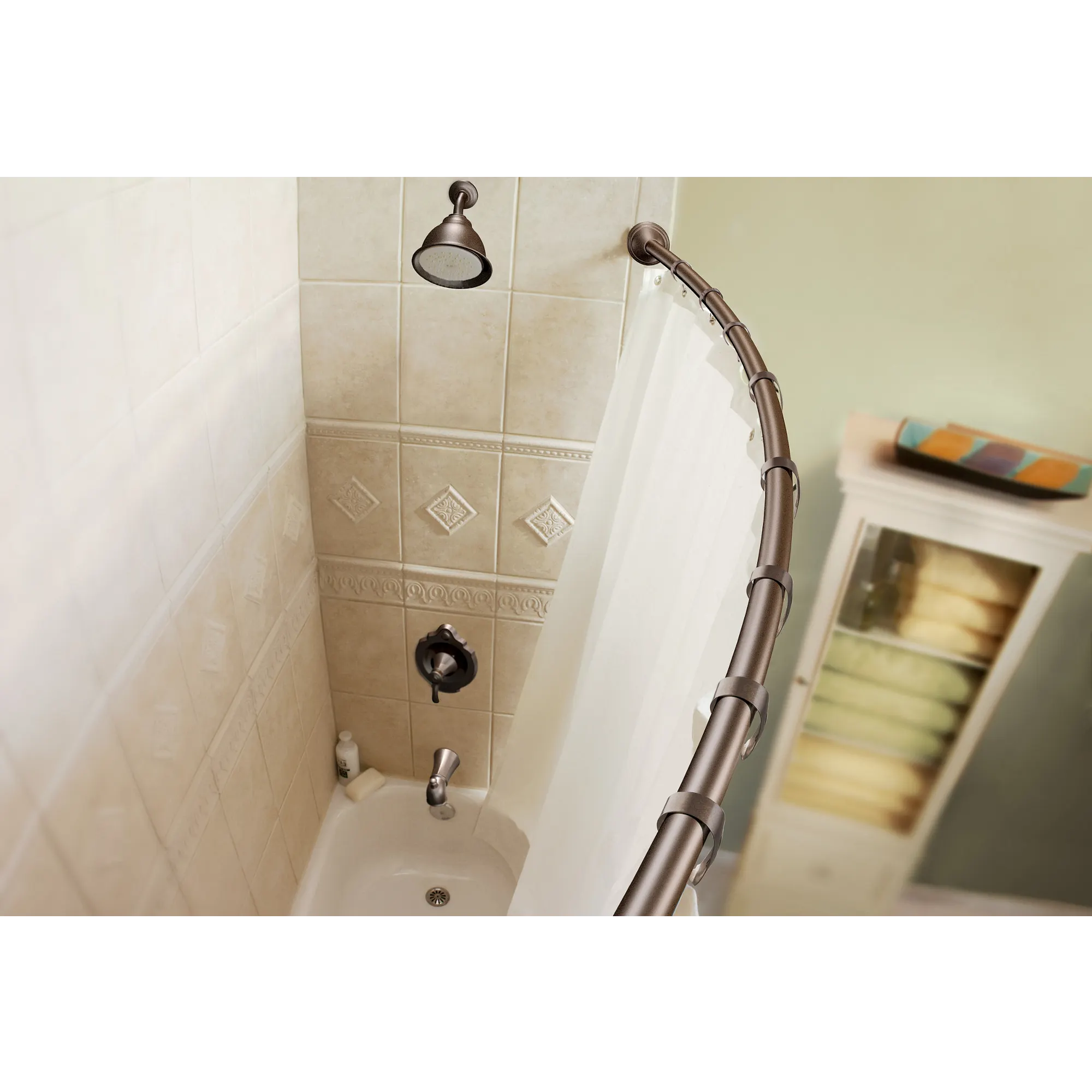 Curved Shower Rods Chrome 5' Curved Shower Rod - Image 10