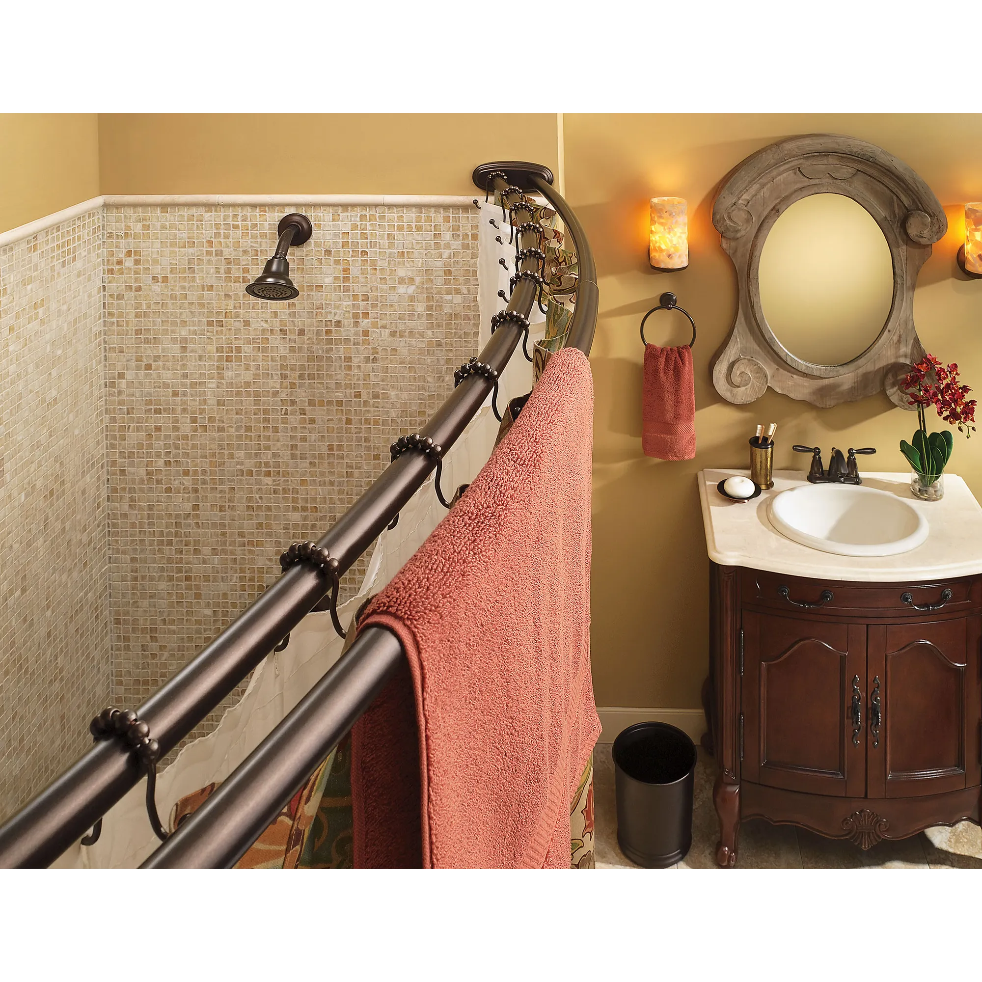 Moen Adjustable Curved Shower Rod - Image 6