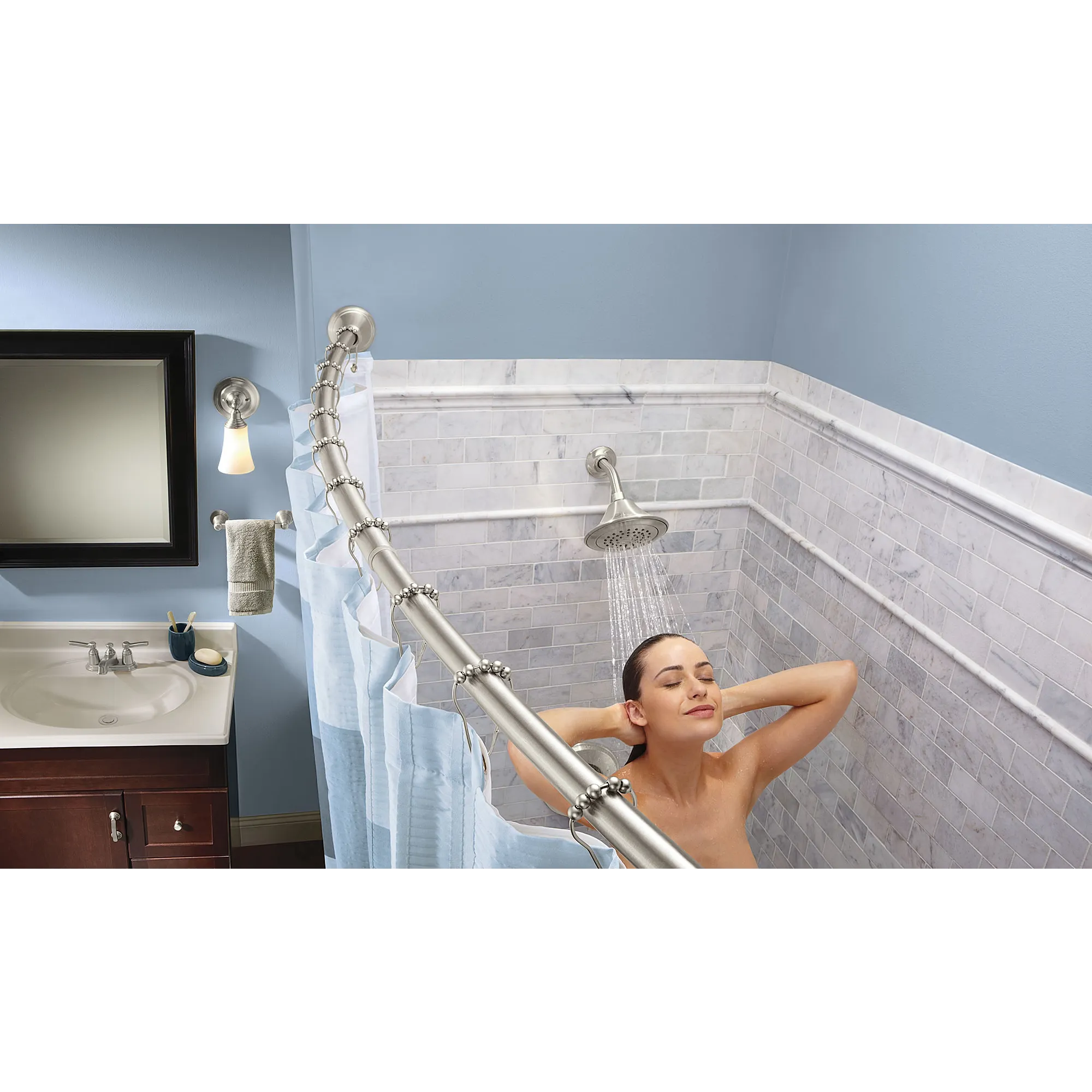 Curved Shower Rods Tension Curved Shower Rod - Image 7