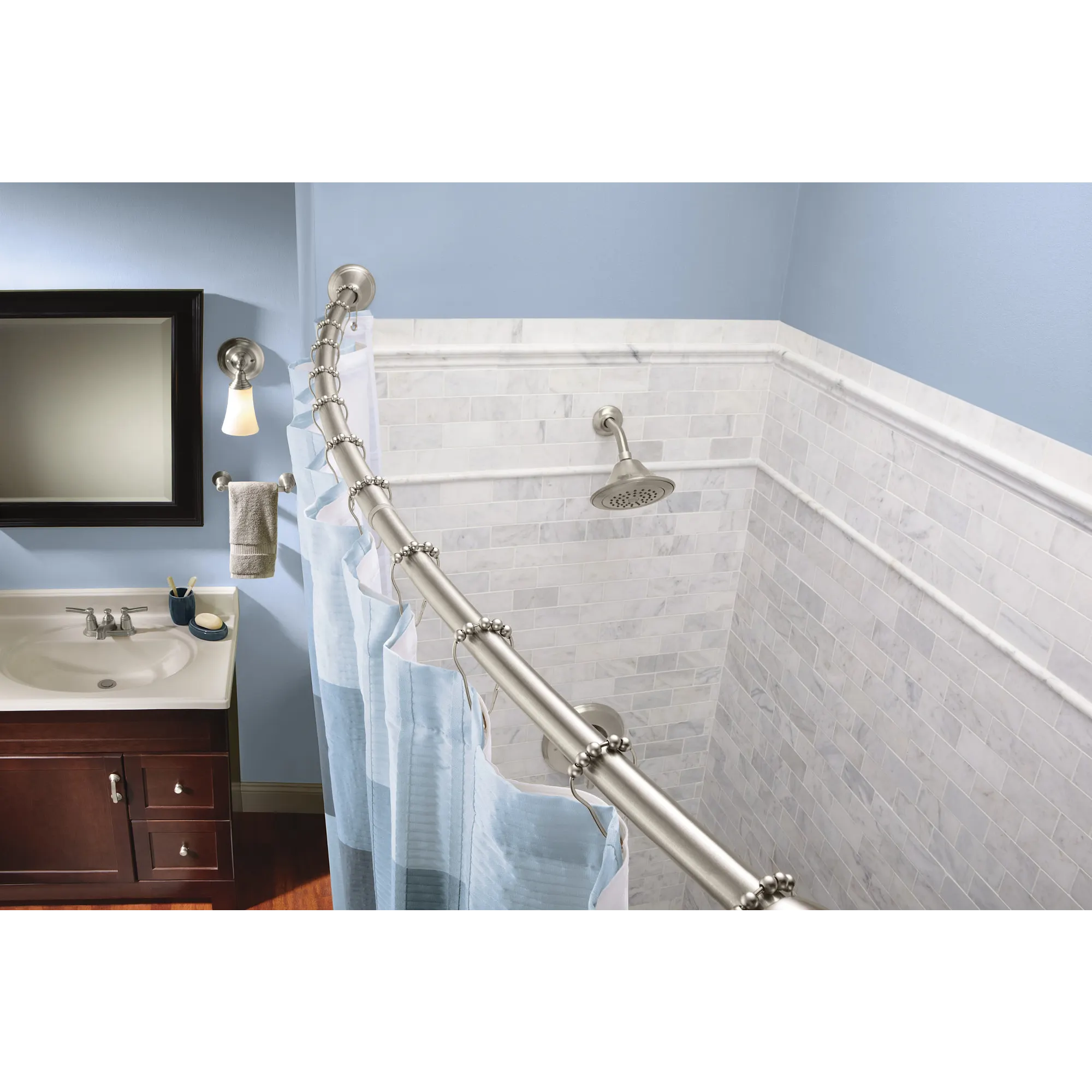 Curved Shower Rods Tension Curved Shower Rod - Image 8