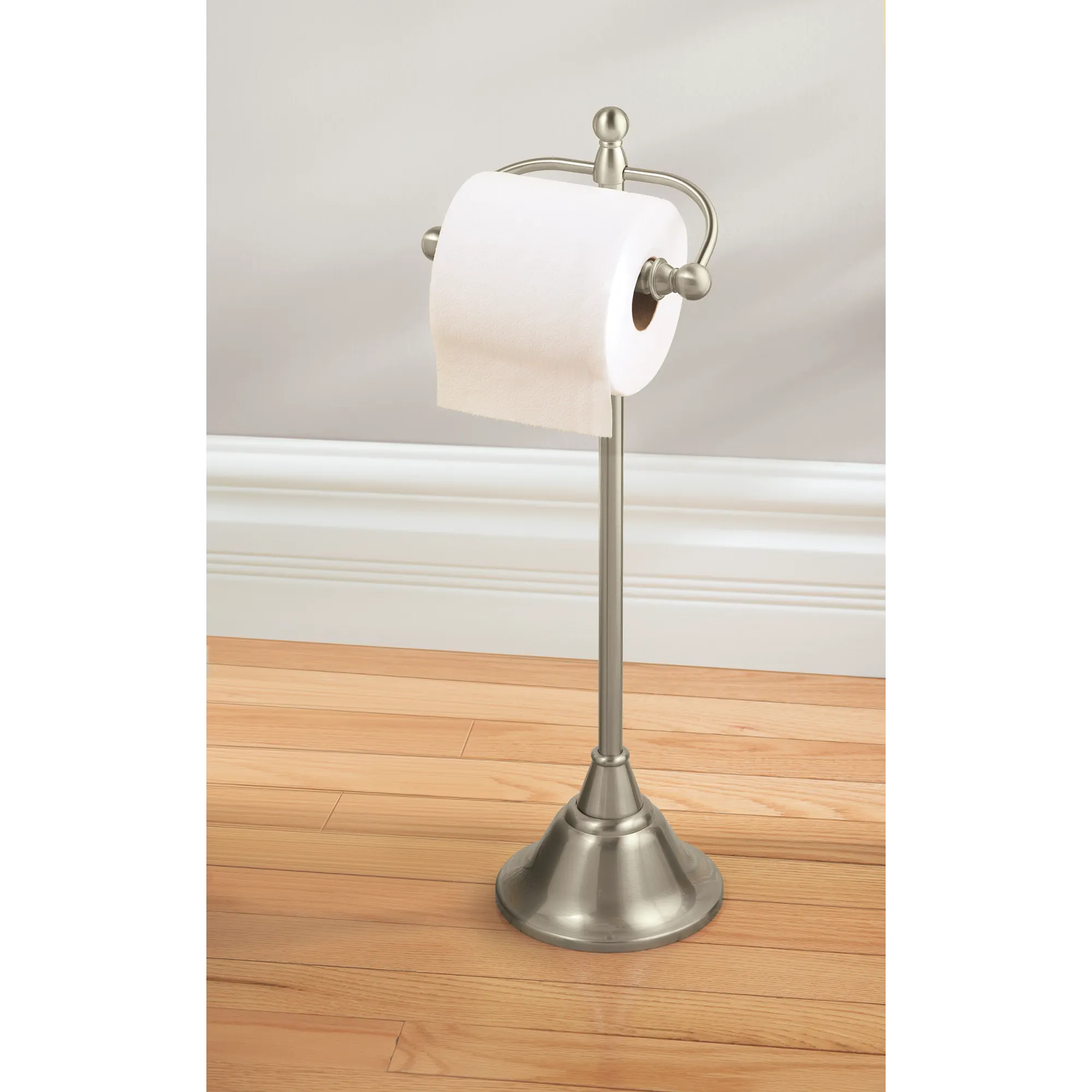 Sage Brushed nickel Freestanding Toilet Paper Holder
