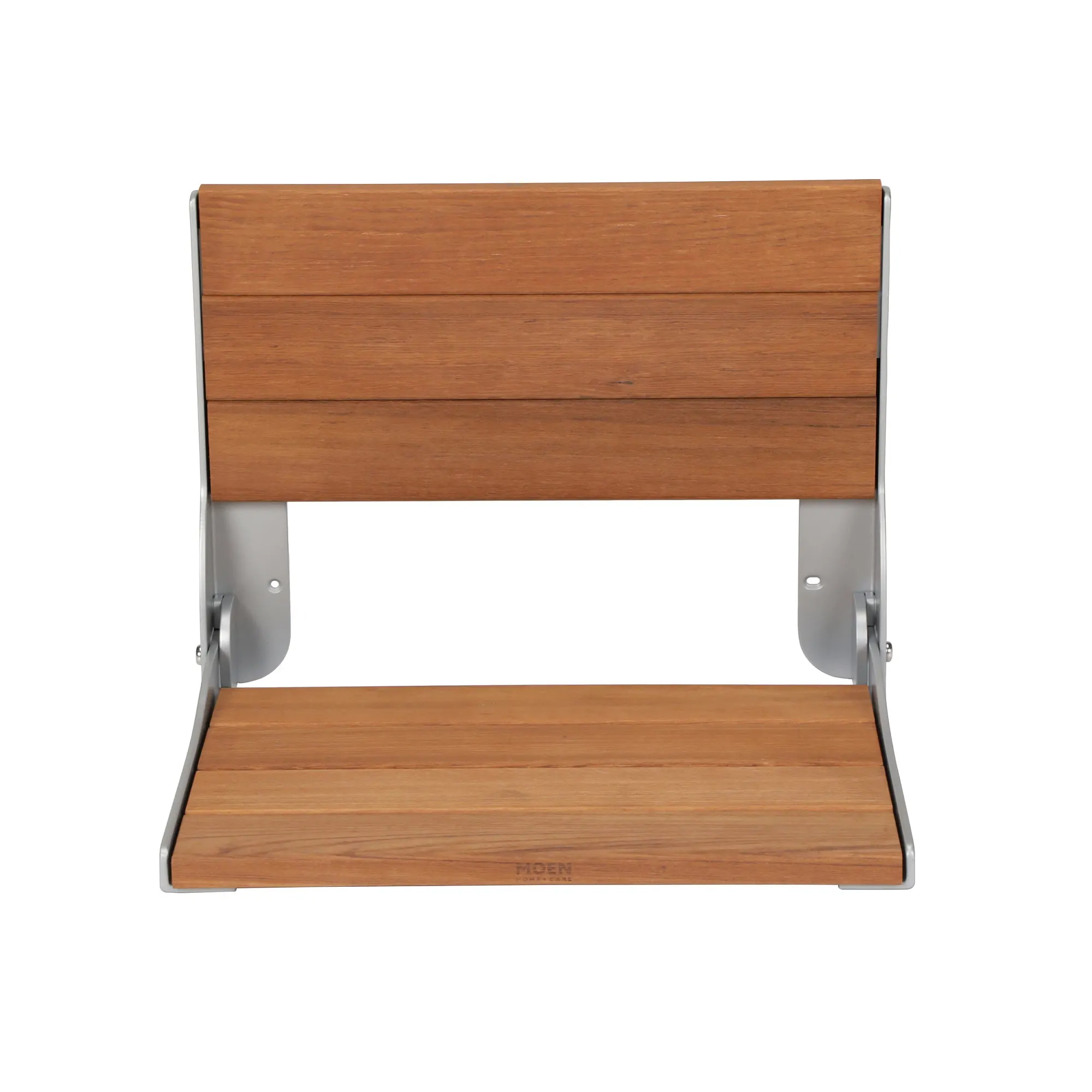Moen Home Care Stainless and Teak Folding Shower Seat