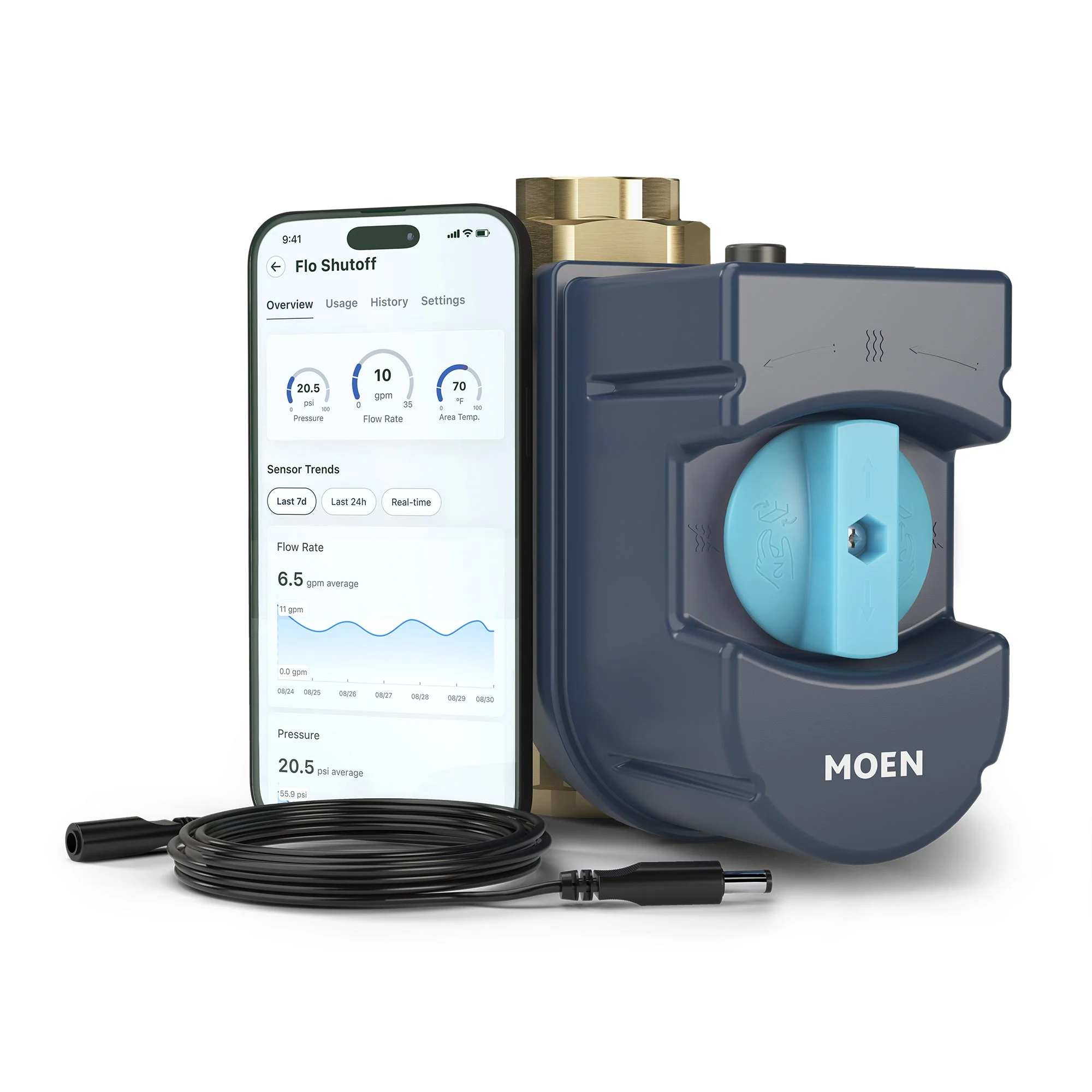 Flo Smart Water Monitor and Shutoff Kit