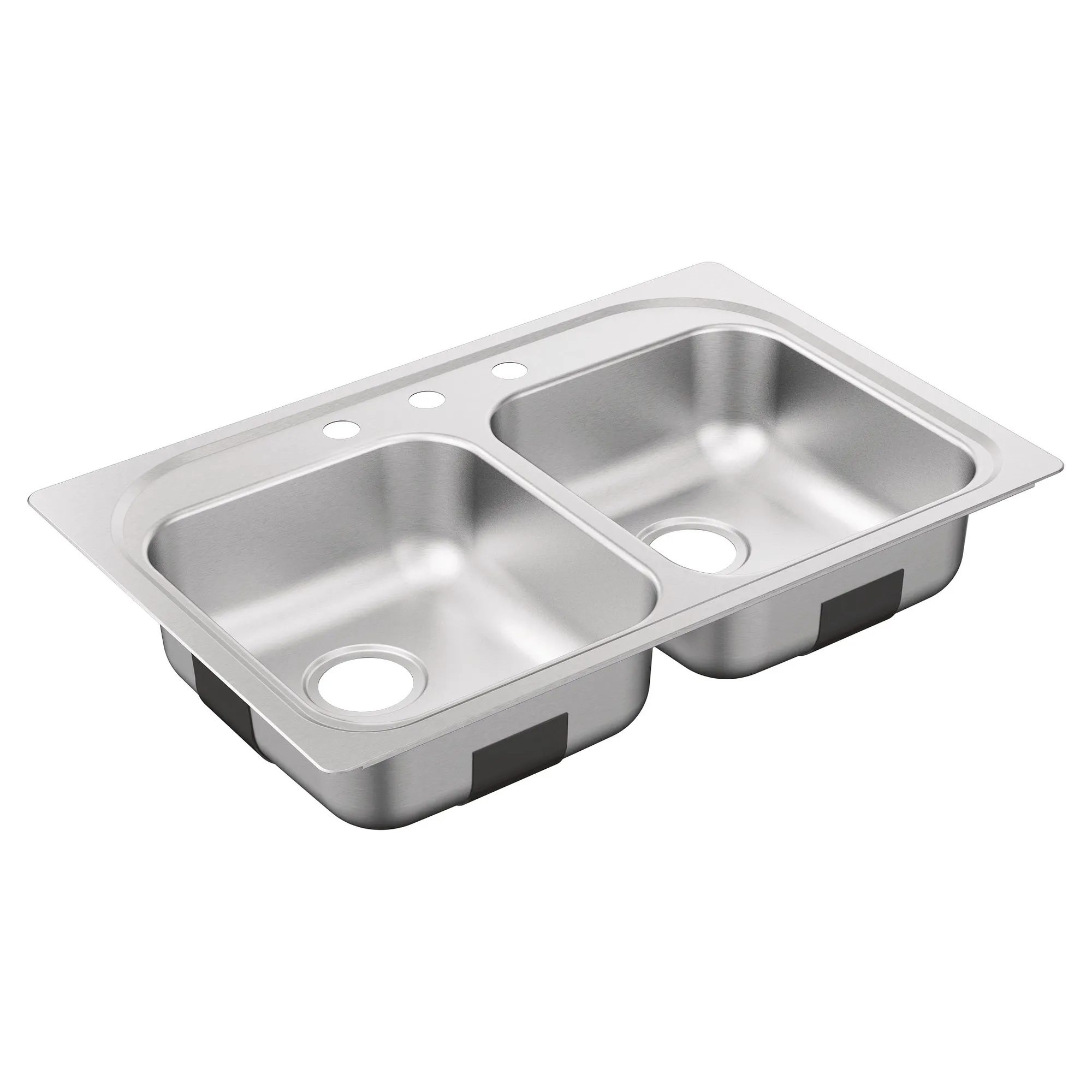 DISCONTINUED 2200 Series 33"x22" stainless steel 22 gauge double bowl drop in sink