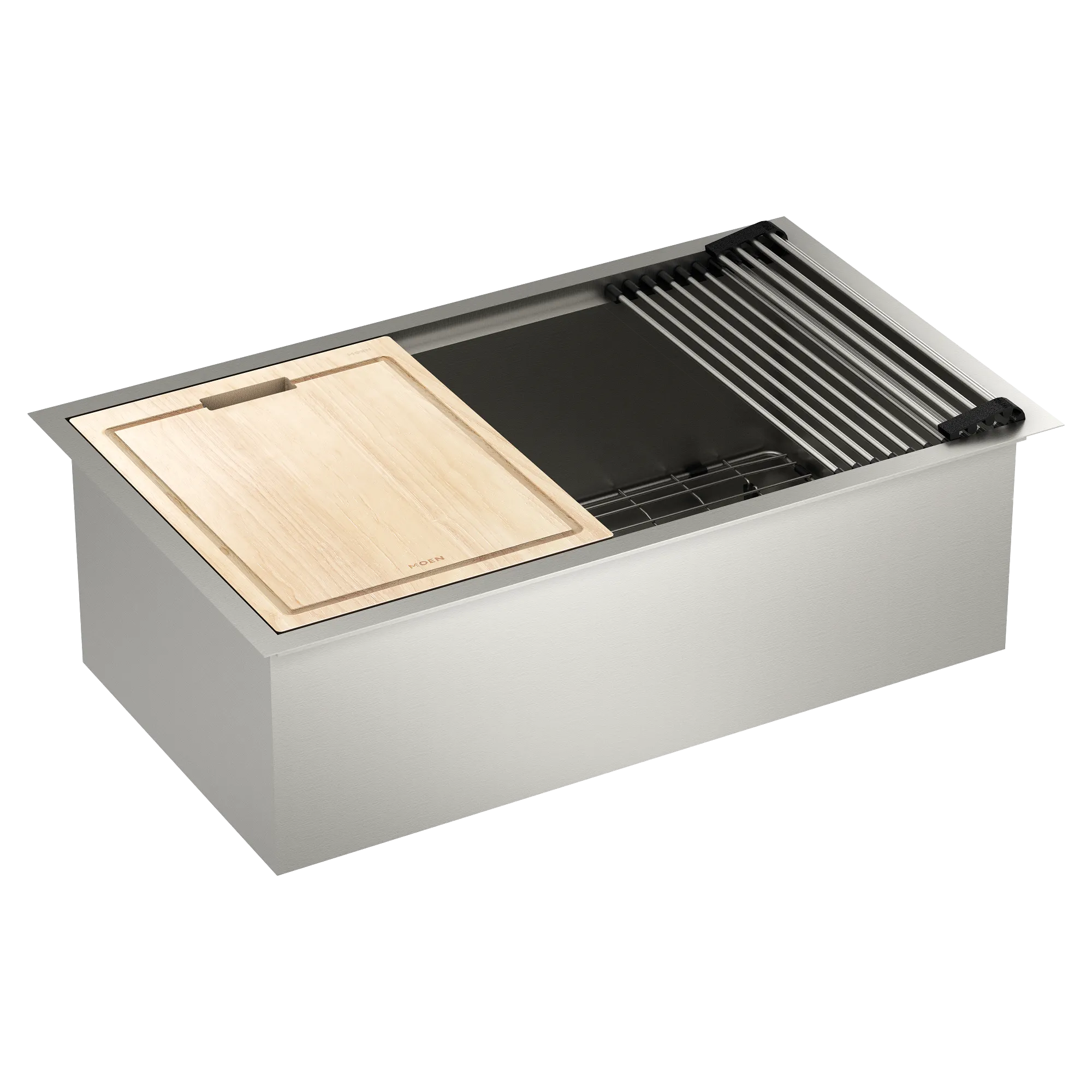 Luxe Chef 32" Workstation Undermount Single Bowl Sink With Accessories - Image 6