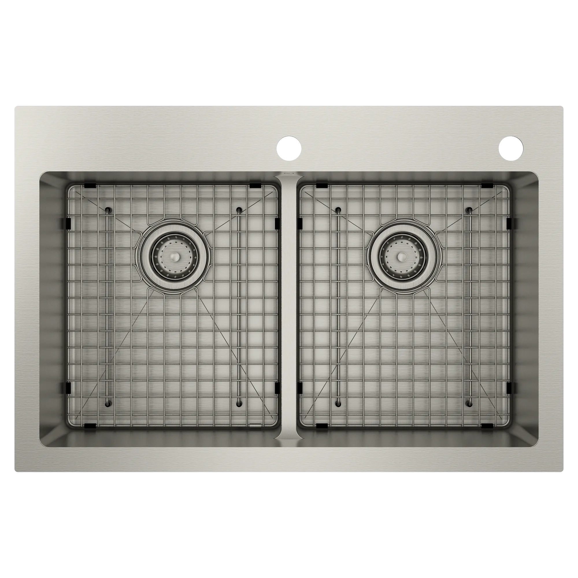 Prep 33" Stainless Steel  Dual Mount Double Bowl Sink - Image 2