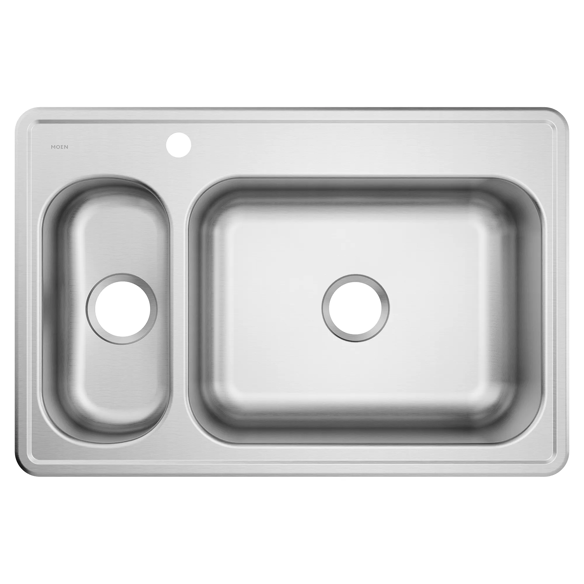 2000 Series 33"x22" stainless steel 20 gauge double bowl drop in sink