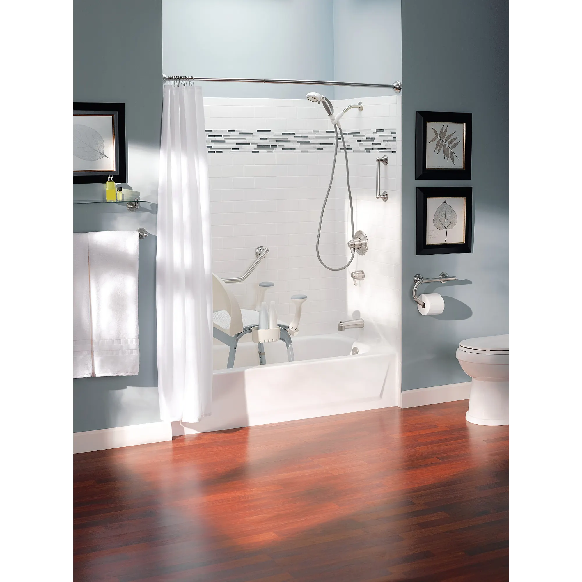 Chrome 16" Grab Bar with Shelf - Image 6