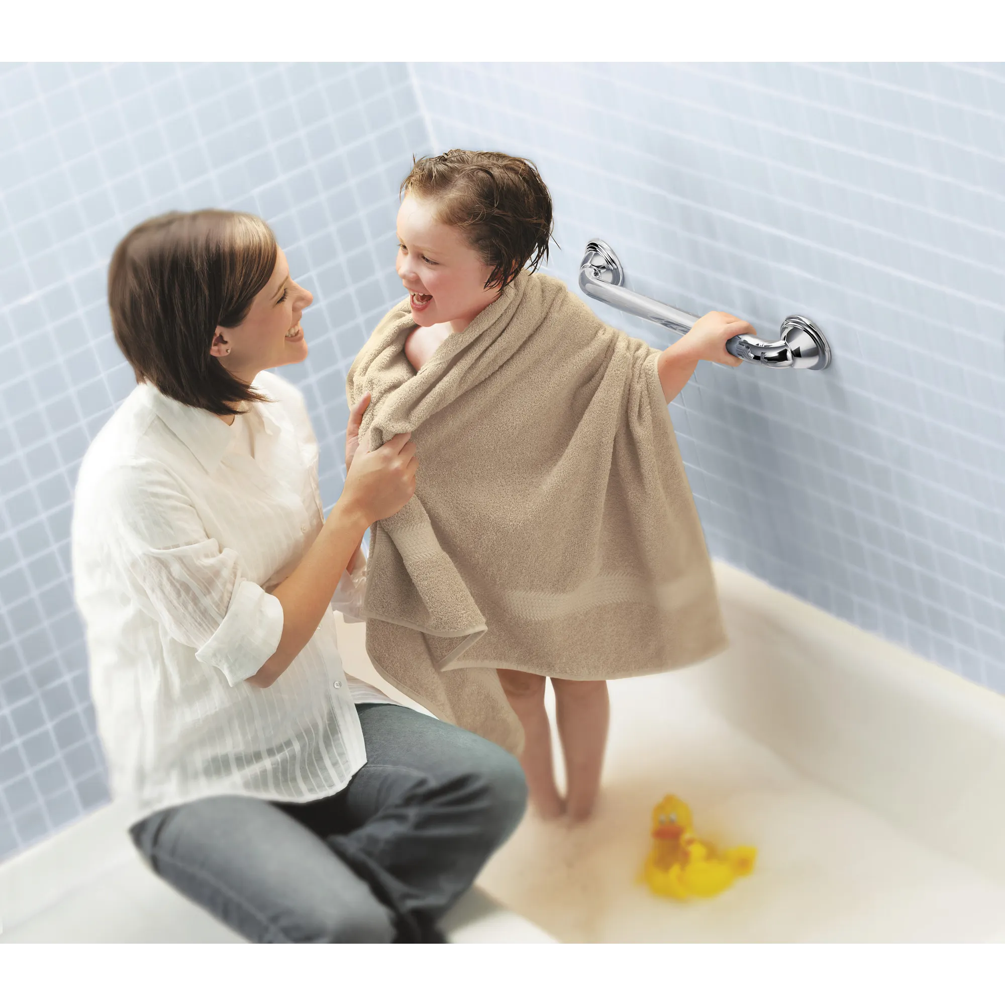 Moen Home Care Chrome 16" Designer Grab Bar - Image 2