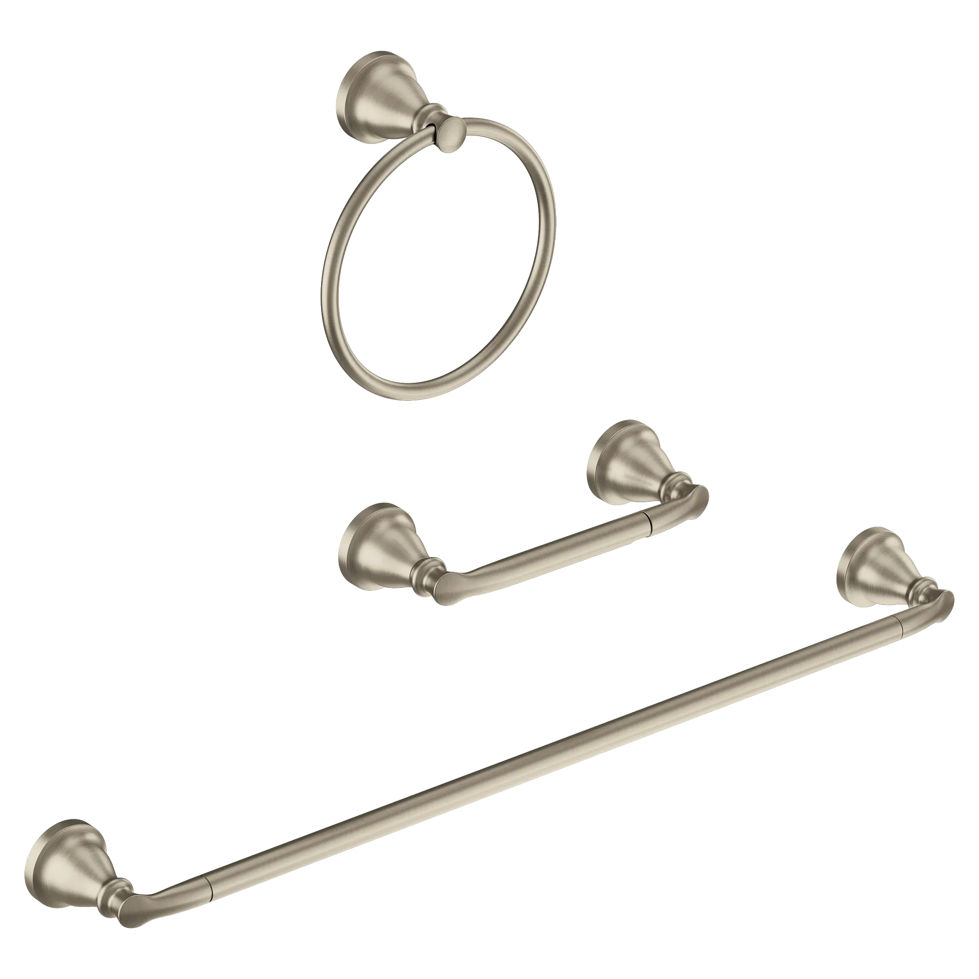Hilliard Chrome pivoting paper holder towel bar towel ring - Image 7
