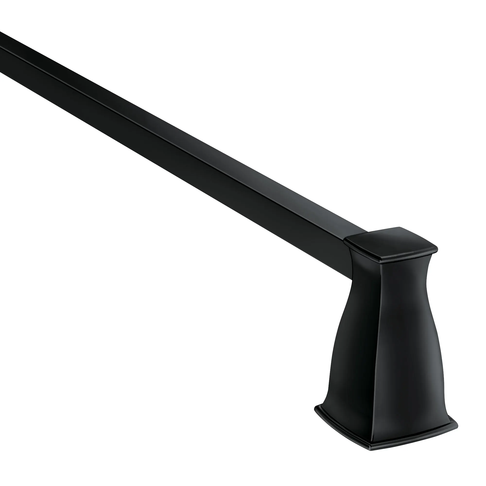 Hensley Matte Black 3 PC Kit: Pivoting Paper Holder, Towel Bar & Towel Ring - Image 13