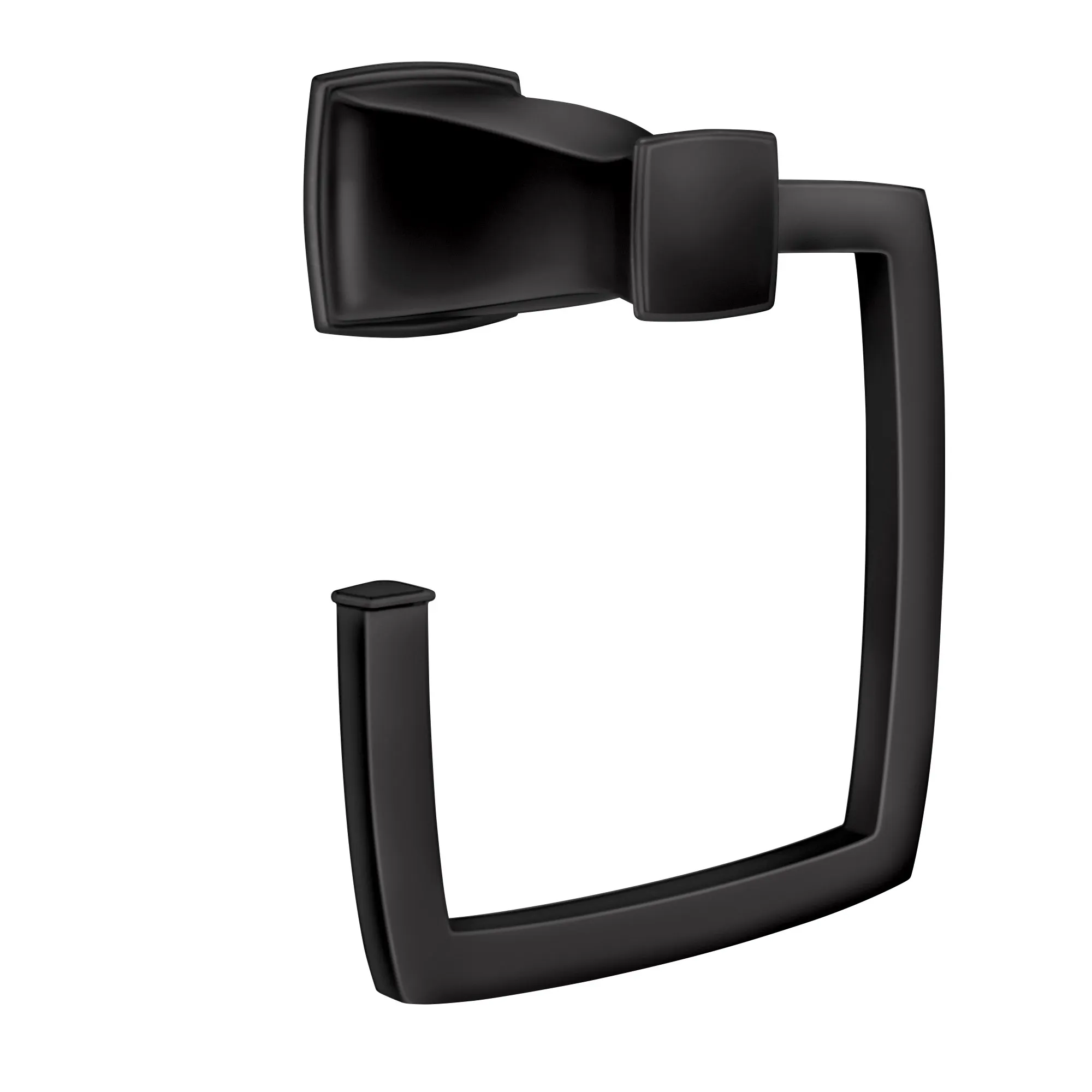 Hensley Matte Black 3 PC Kit: Pivoting Paper Holder, Towel Bar & Towel Ring - Image 8