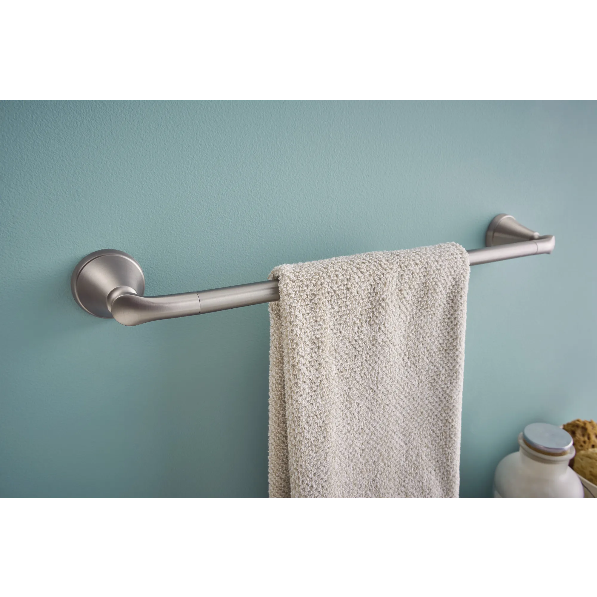 Tiffin Brushed nickel 24" Towel Bar