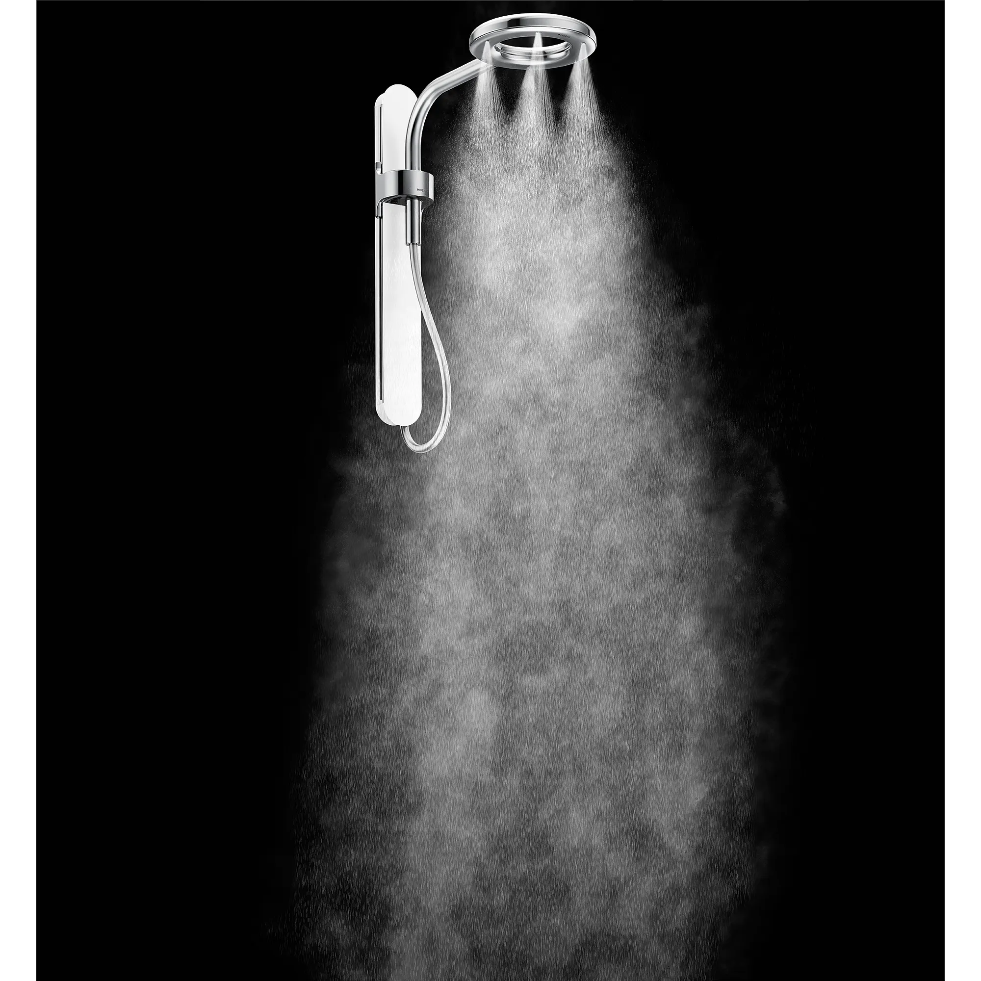 Moen Spa Shower Matte Black One-Function 7.9" Diameter Spray Head Rainshower - Image 7