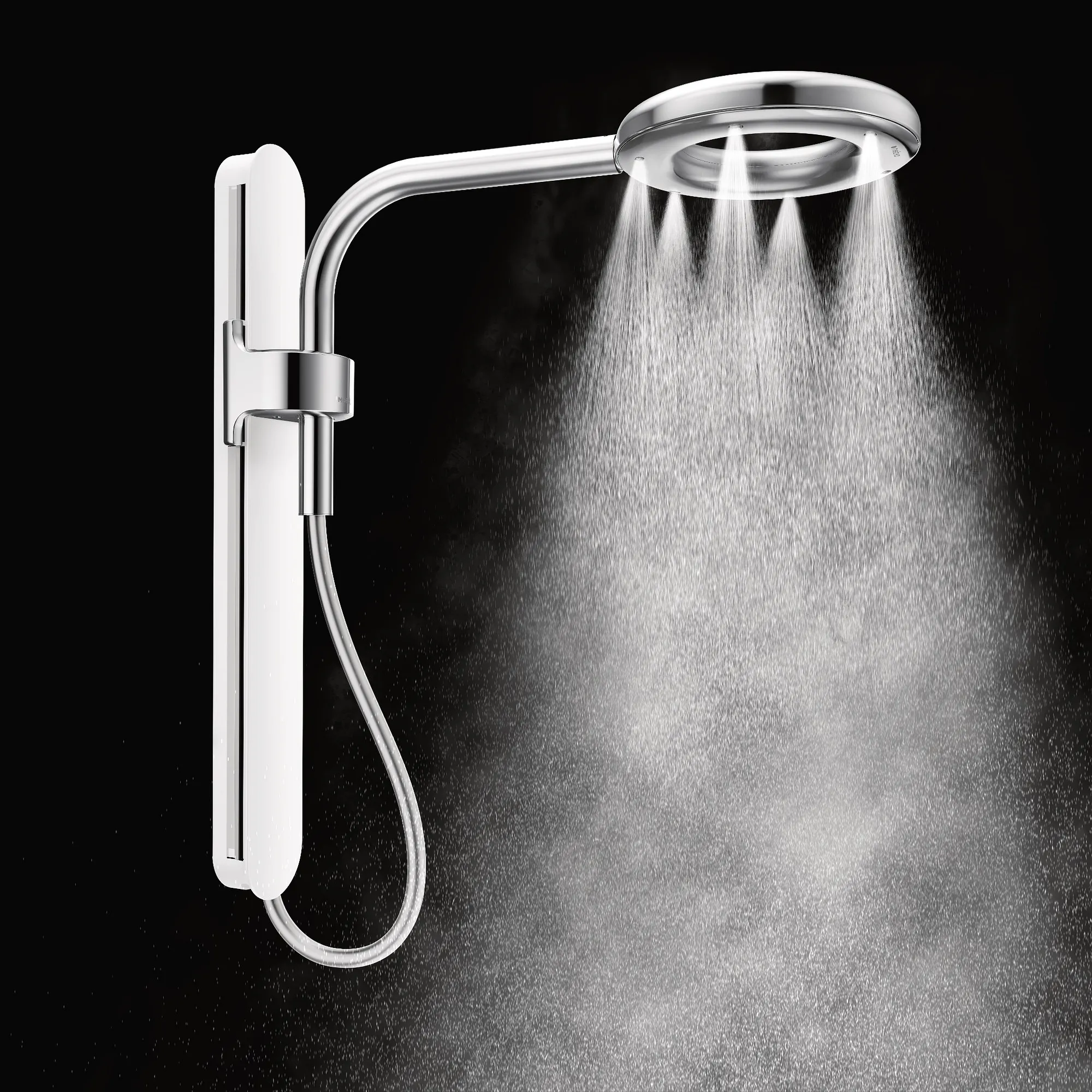 Moen Spa Shower Matte Black One-Function 7.9" Diameter Spray Head Rainshower - Image 8