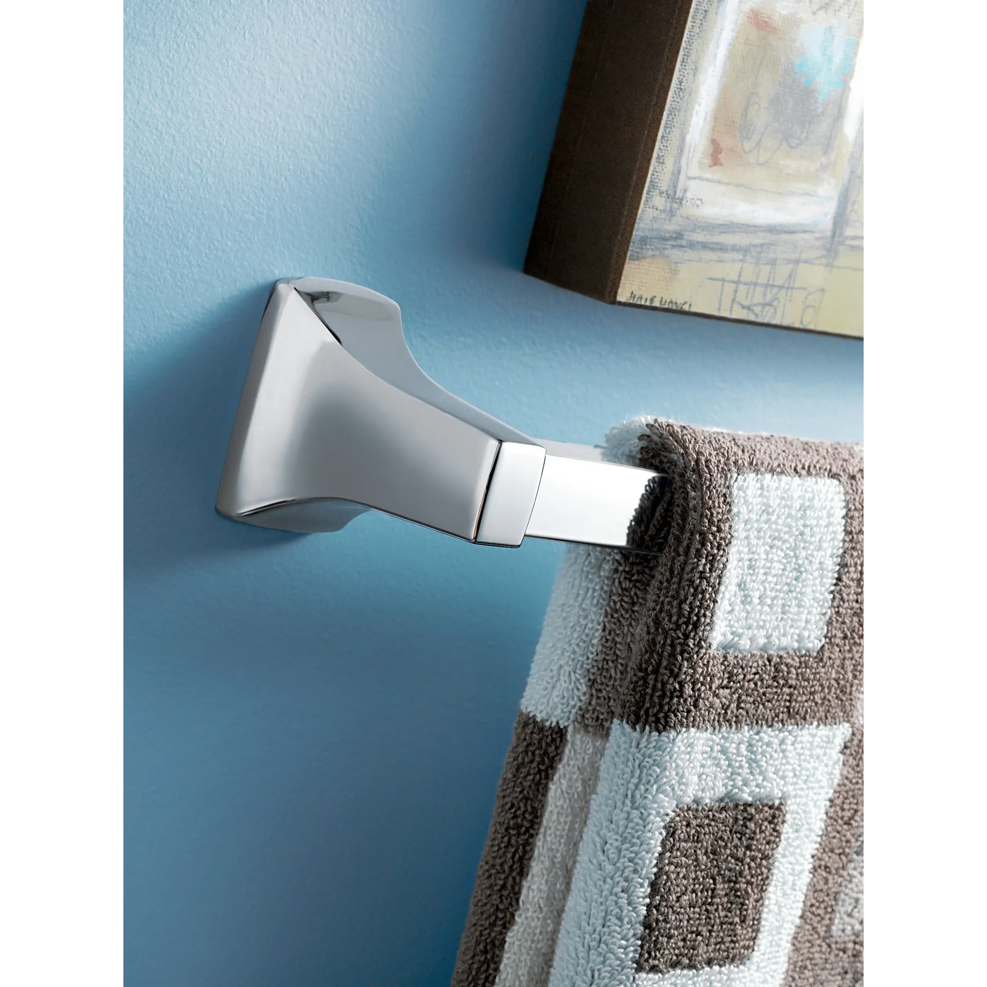 Contemporary Chrome 24" Towel Bar