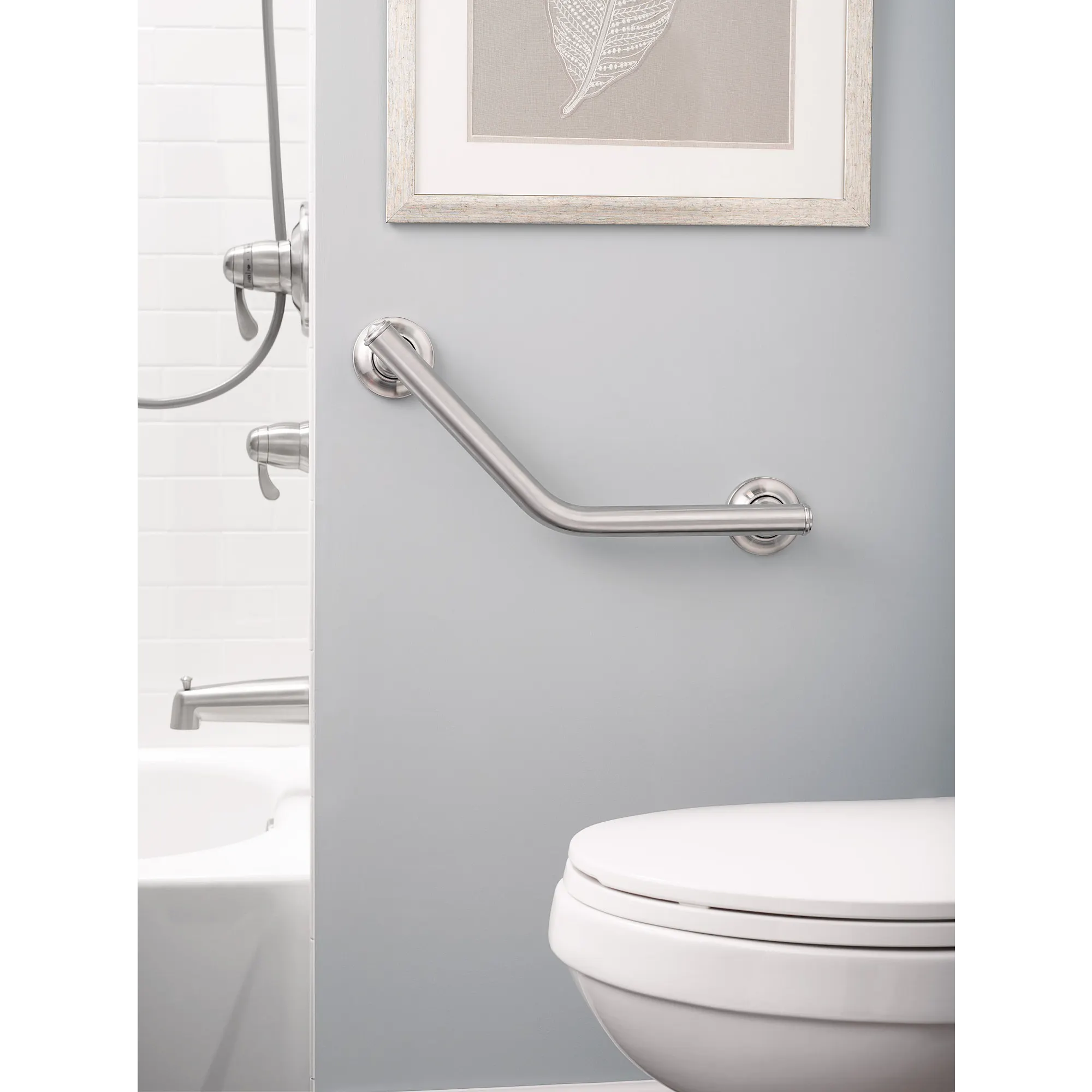 Moen Home Care Brushed nickel 16" Angled Grab Bar