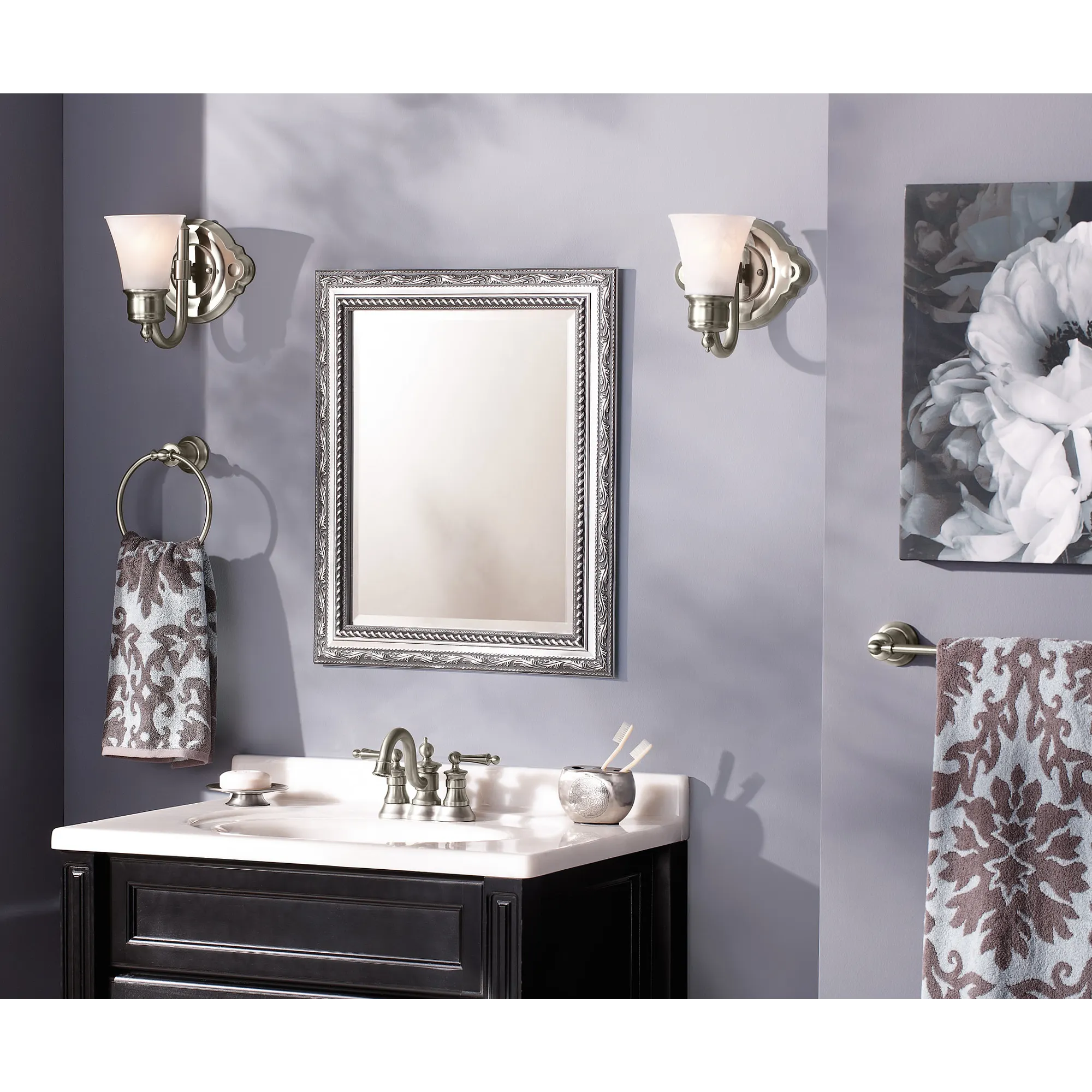 Waterhill Chrome two-handle high arc bathroom faucet - Image 6