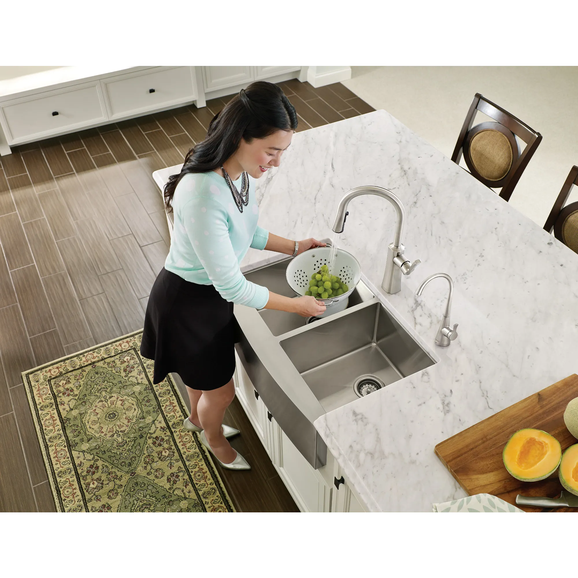 Sip Transitional Chrome One-Handle High Arc Beverage Faucet - Image 12