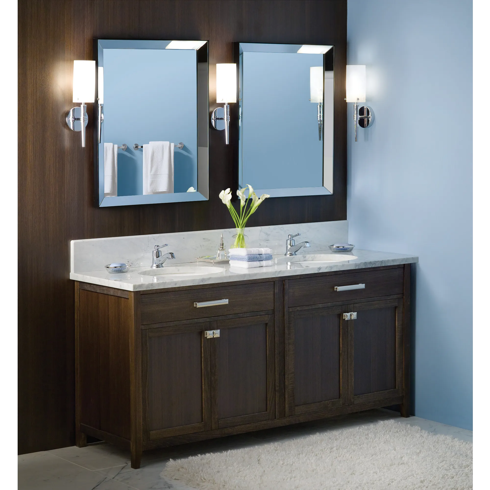 Rothbury Chrome One-Handle Low Arc Bathroom Faucet - Image 3