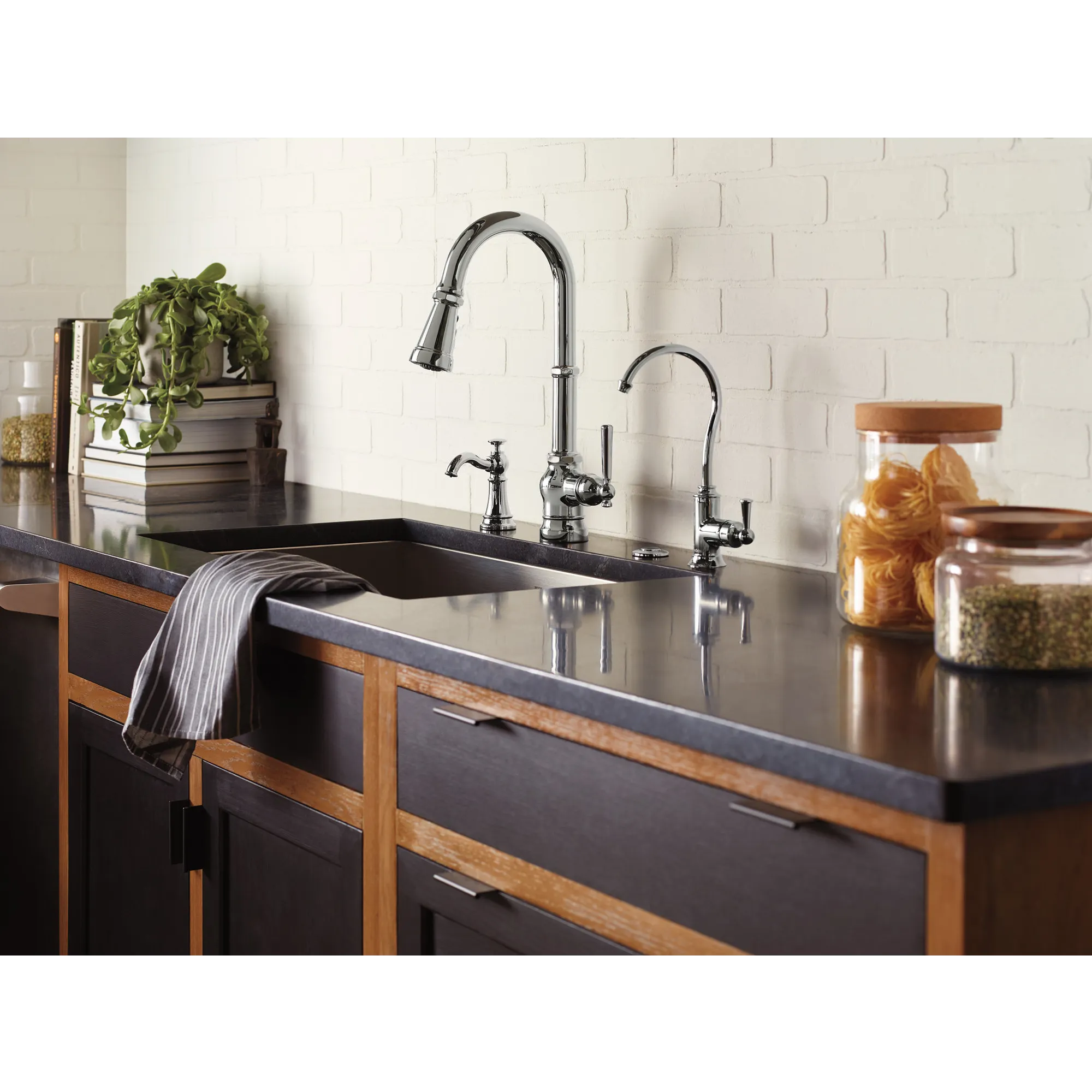 Paterson One-Handle High Arc Pulldown Kitchen Faucet - Image 3