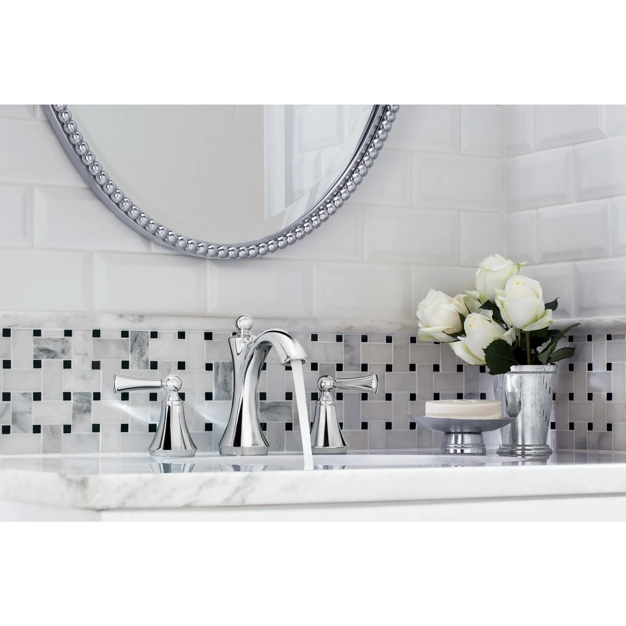 Wynford Chrome Two-Handle High Arc Bathroom Faucet - Image 6